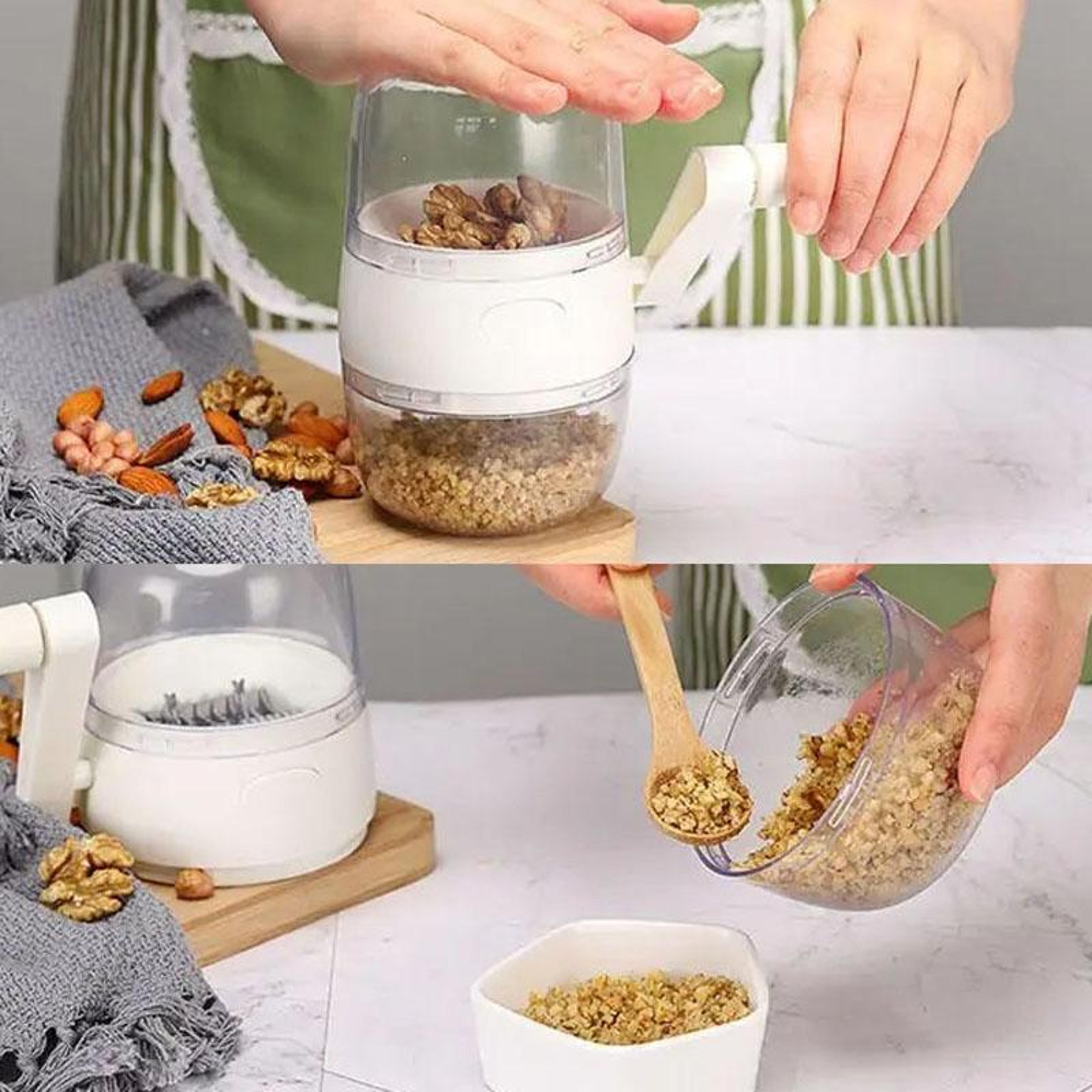 NutriCrush Hand Crank Nut Chopper And Dried Fruit Grinder 6