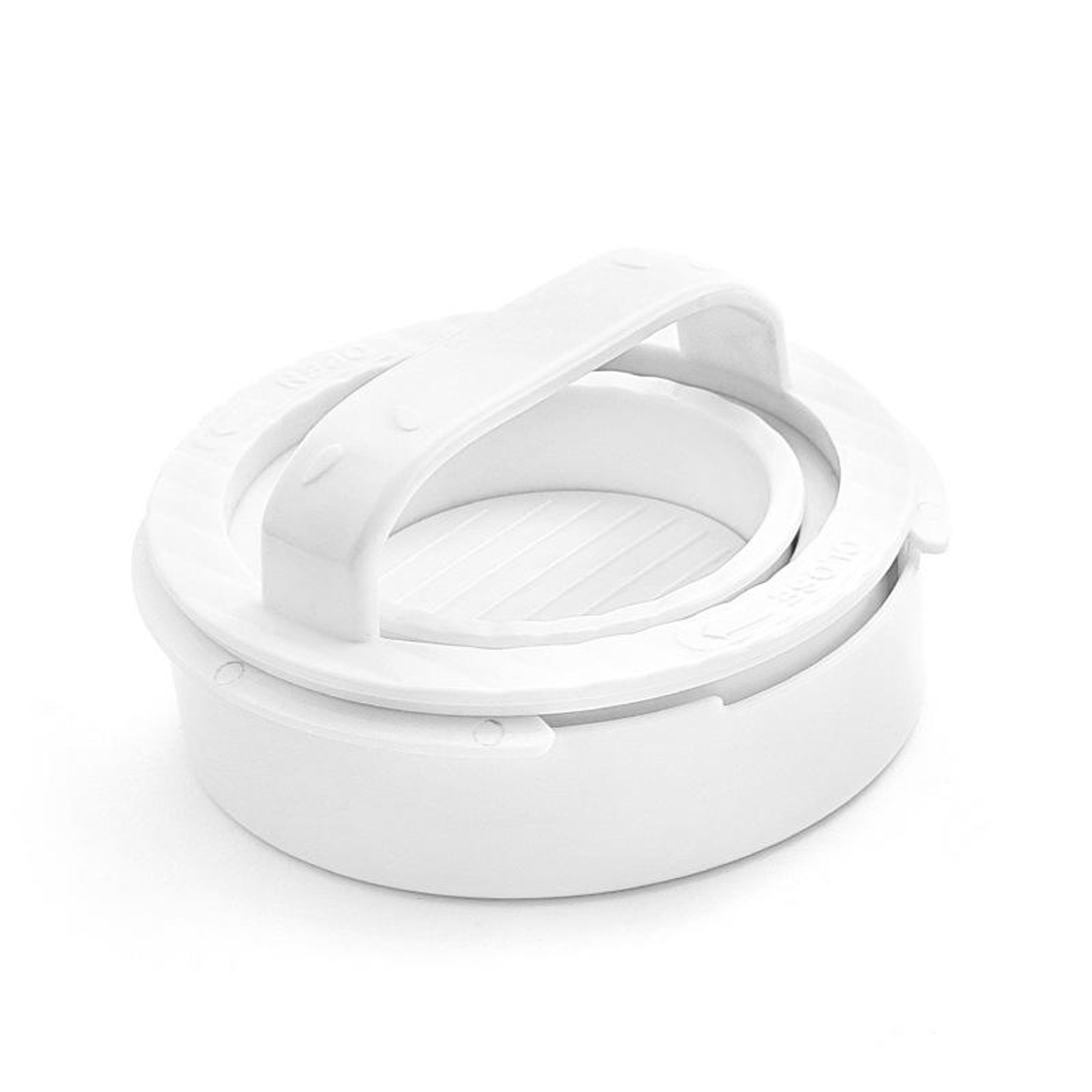 Gourmet Burger Press Kit With Removable Bottom Space Saving Patty Maker 9