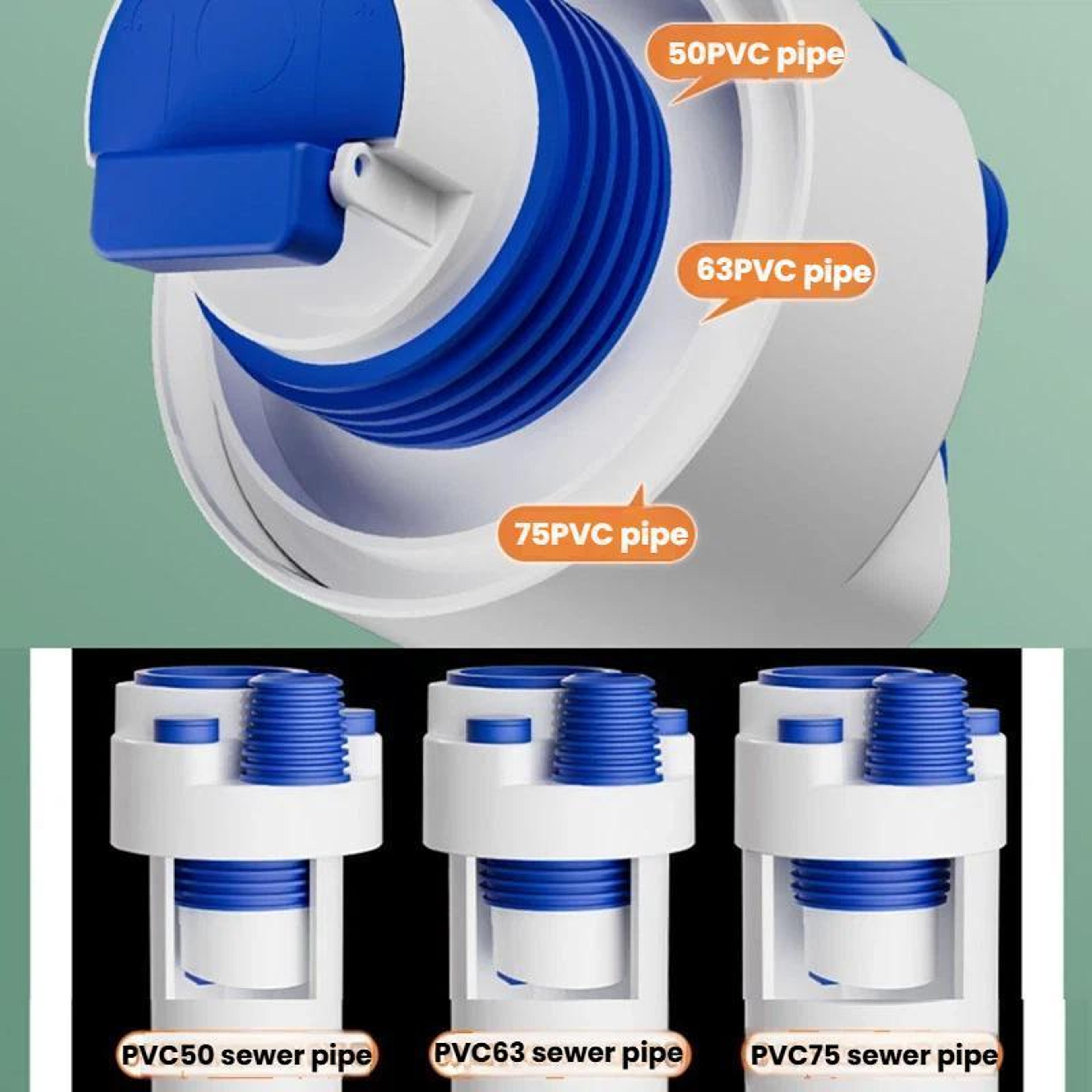 Universal Anti Odor PVC Drain Plug  Multi Size Pipe Diverter 7