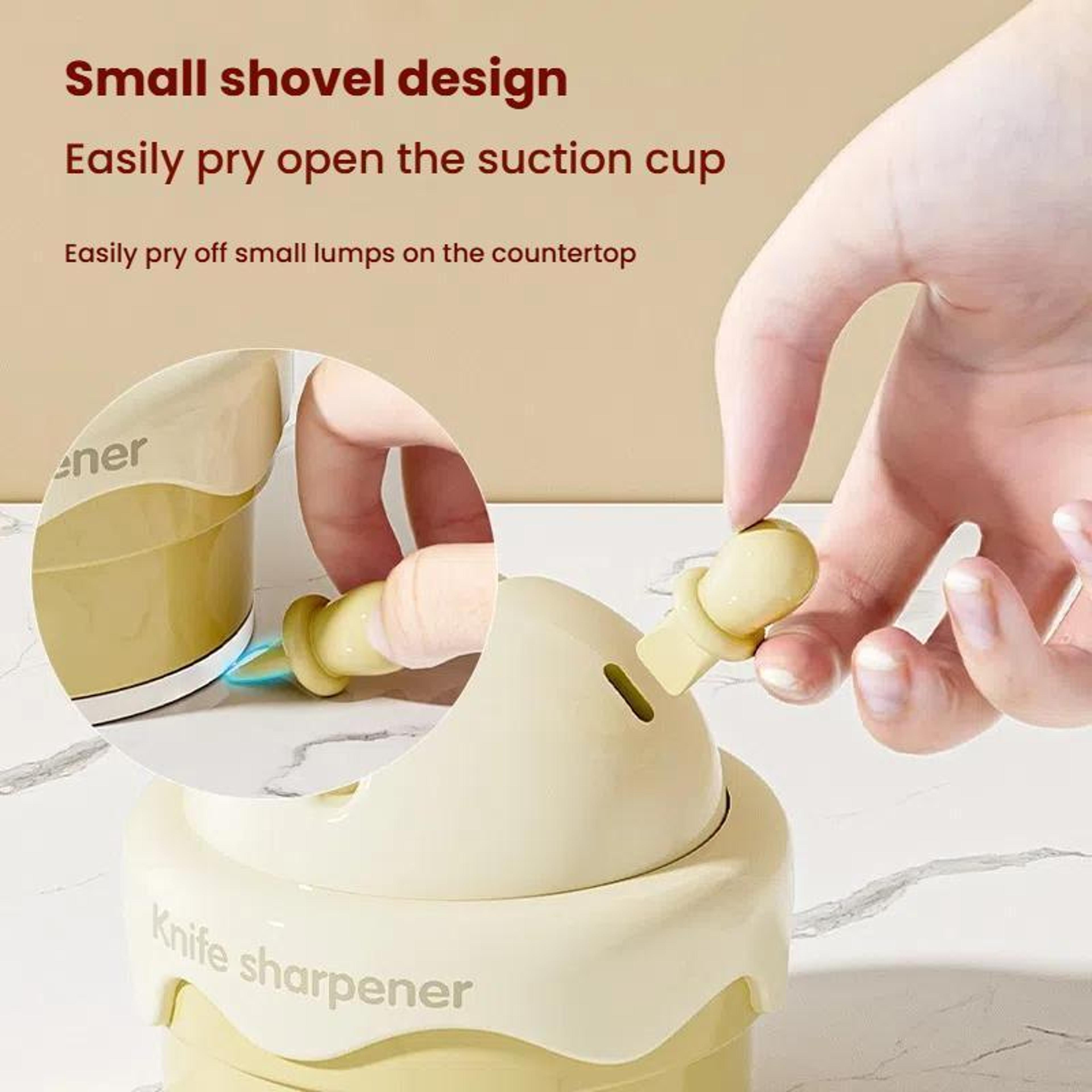 Premium Suction Cup Knife  Scissors Sharpener Quick Kitchen Blade Sharpening Tool 3