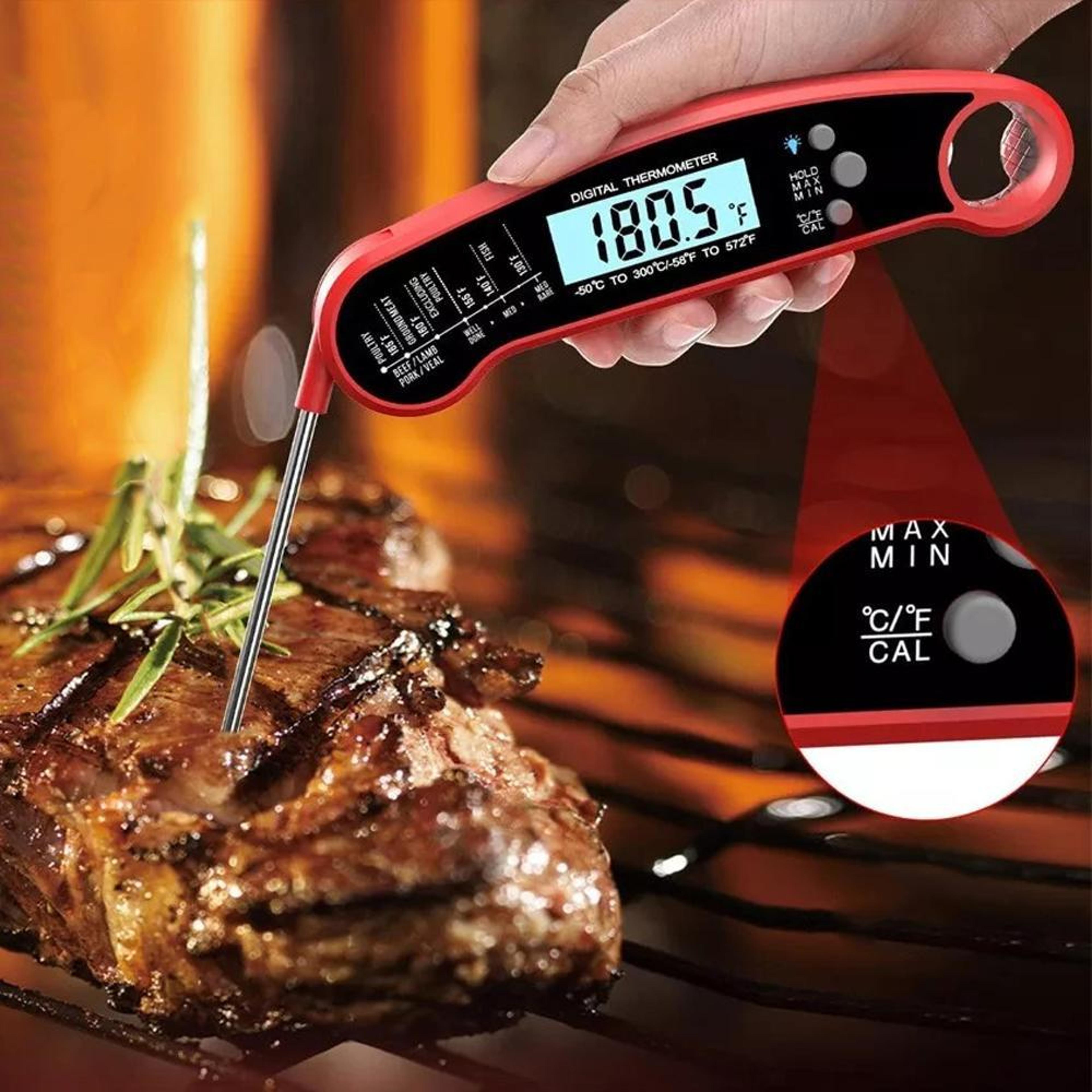 PrecisionFold LCD Foldable Digital Food Thermometer  Instant Read Meat Thermometer 8