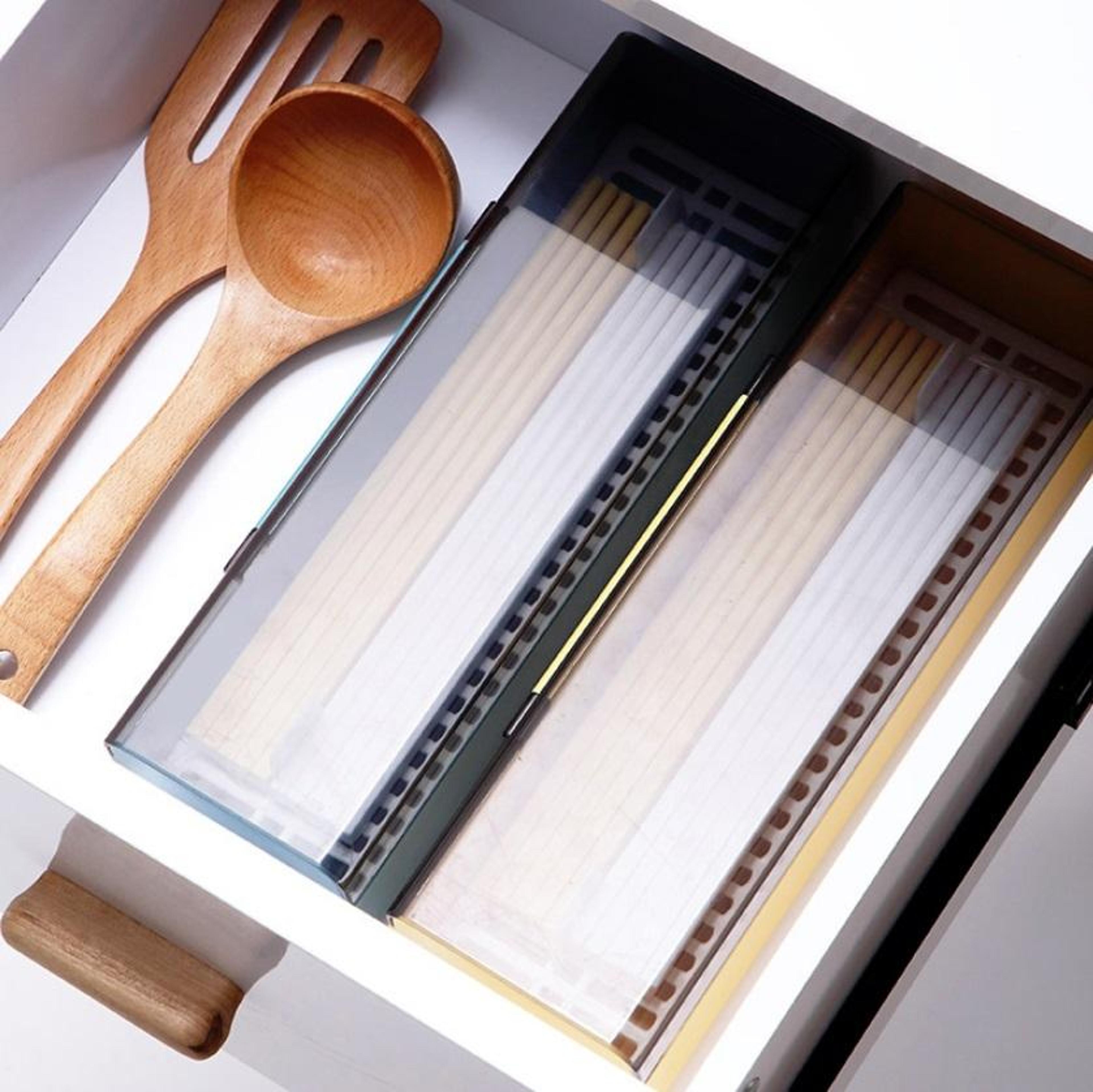 Premium Dust Proof Kitchen Chopstick  Utensil Storage Box With Drainage 8