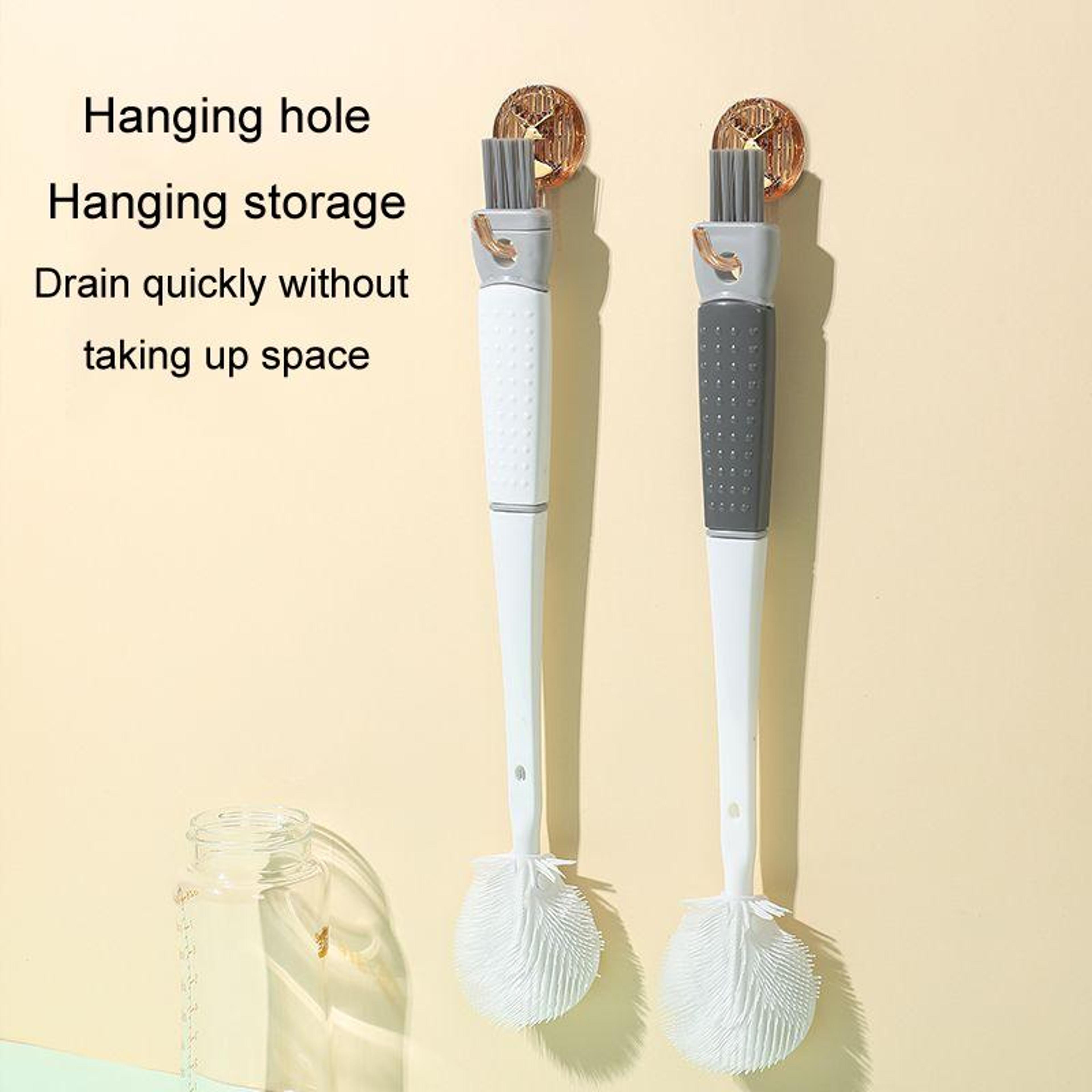 All In One Long Handle Bottle  Kettle Cleaning Brush With Foldable Head 8