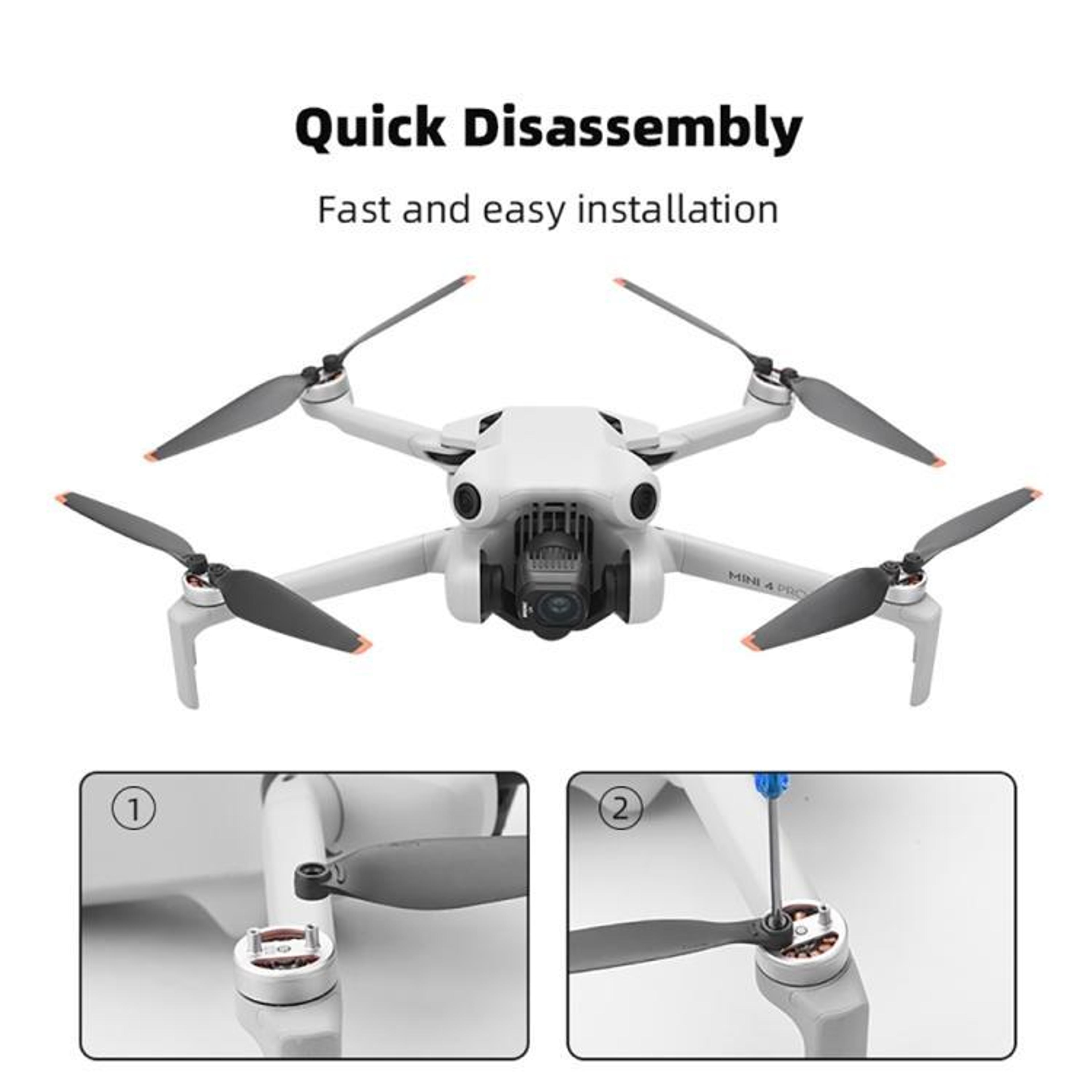Premium DJI Mini 4 Pro 6030F Replacement Propellers 4 Pairs Durable Blades 4
