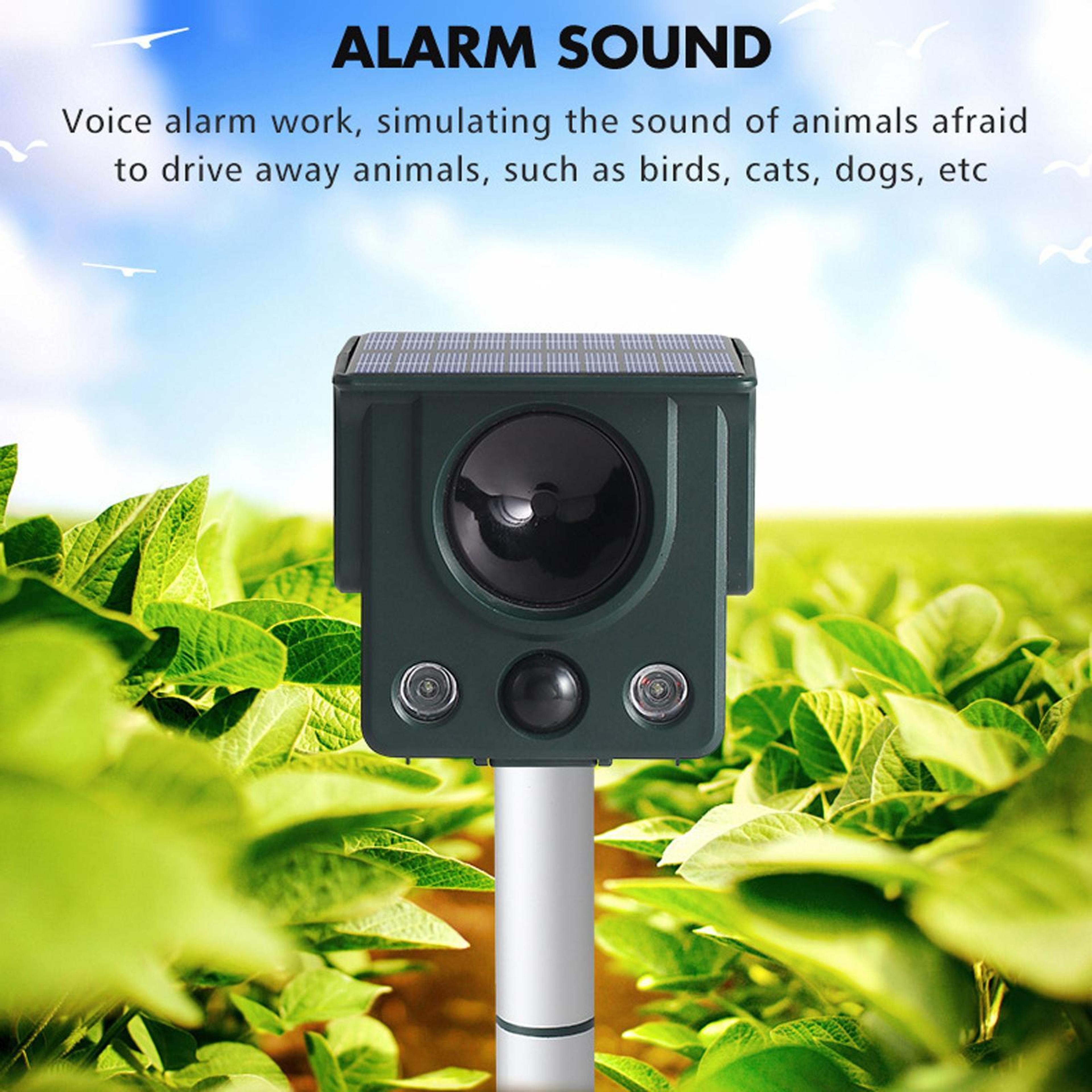 Solar Ultrasonic Animal Repeller With Motion Sensor  LED Strobe For Garden And Farm Protection 3
