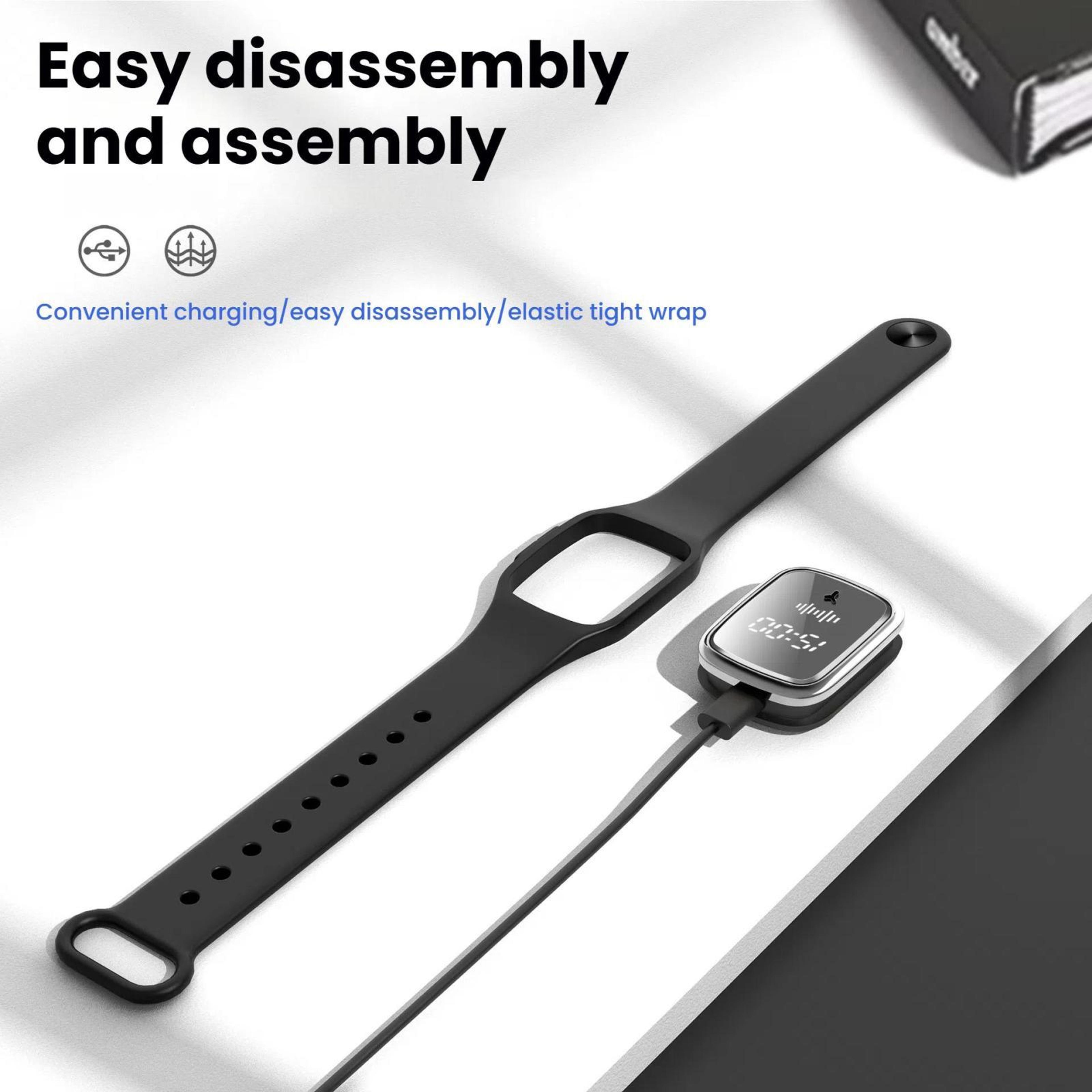 Ultrasonic Mosquito Repellent Watch Outdoor Mosquito Repellent BraceletWhite 6