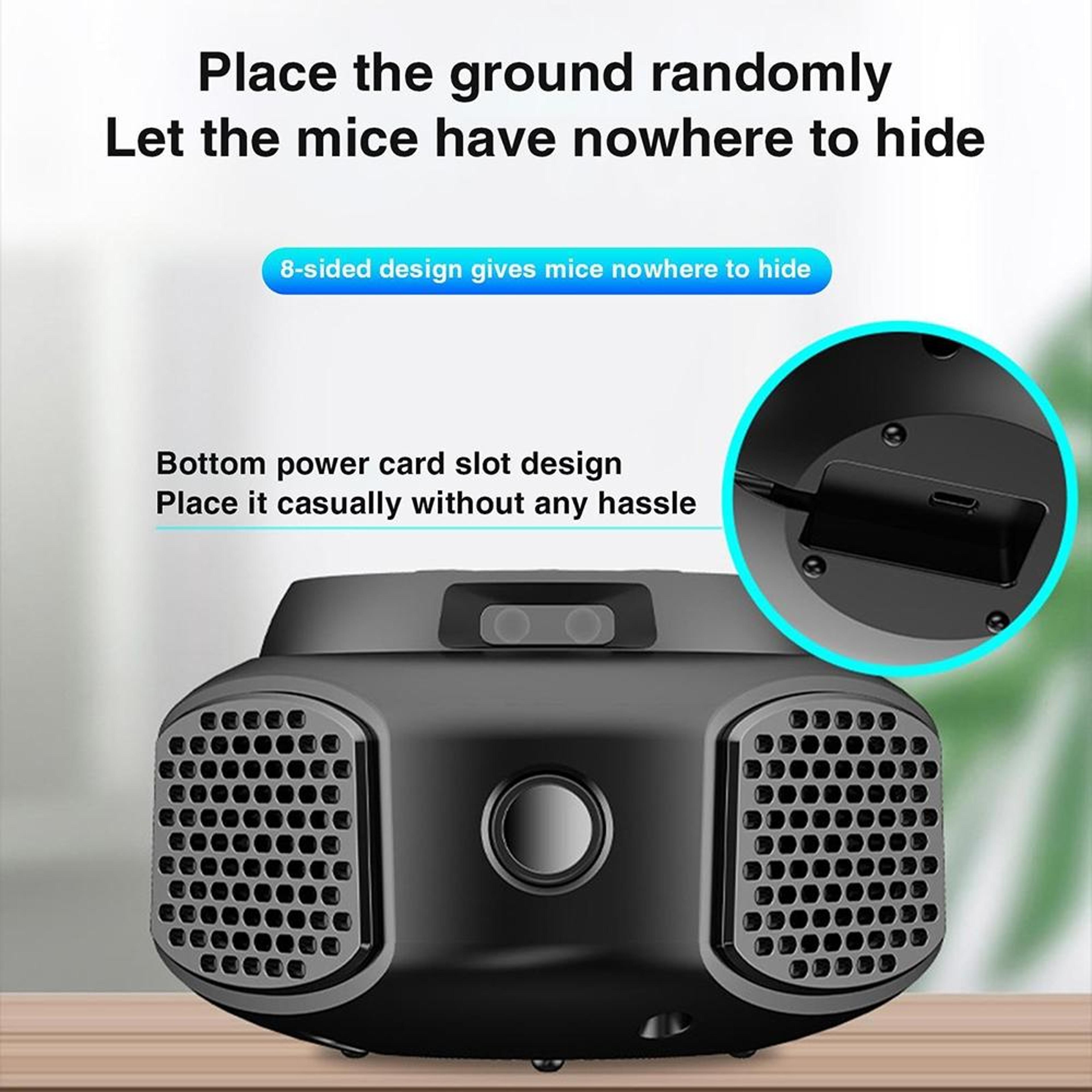 Smart 360 Ultrasonic Mouse Repeller For Homes Multi Frequency Rodent Control 2