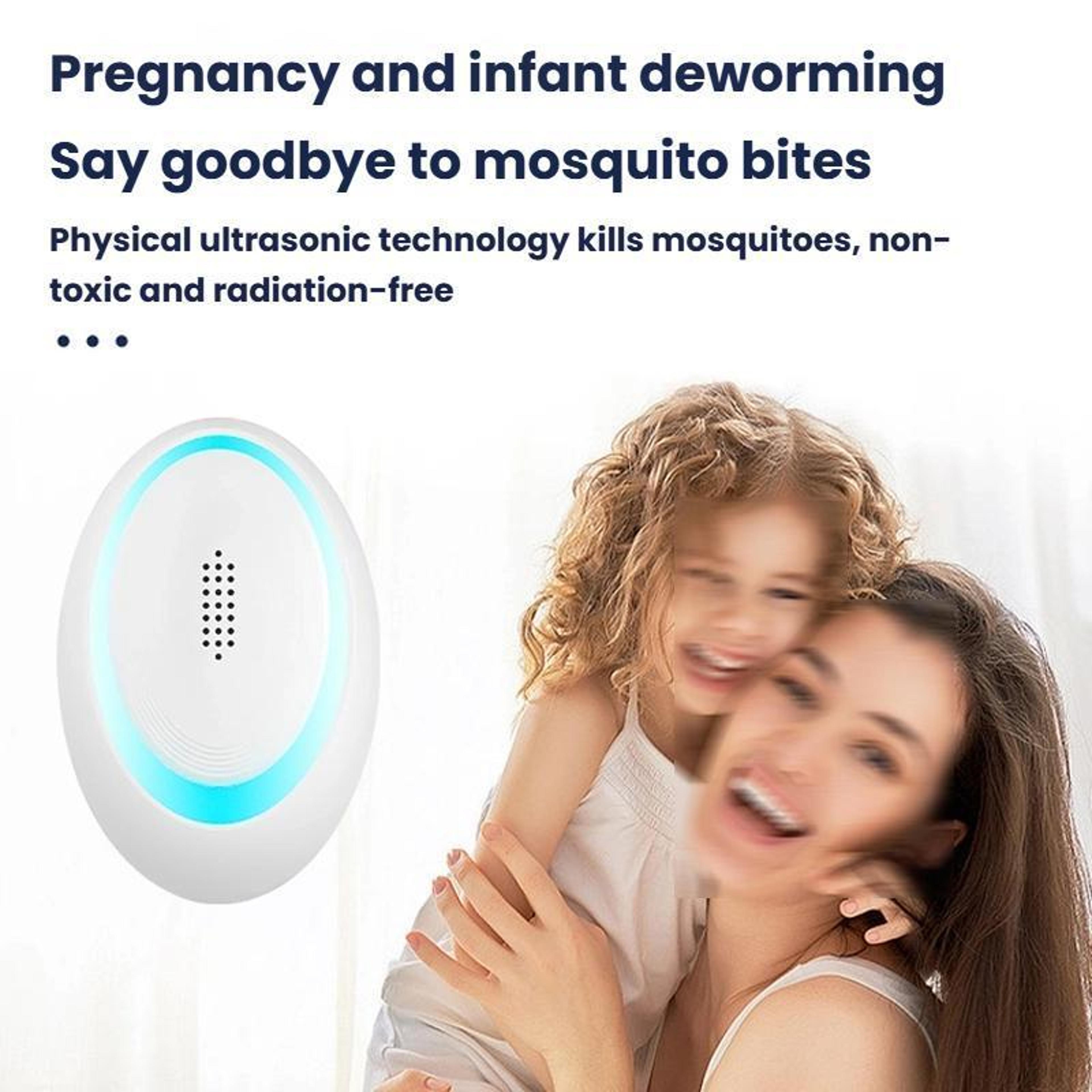 360 Ultrasonic Pest Repeller With Night Light For Mosquitoes Mice  Insects 2