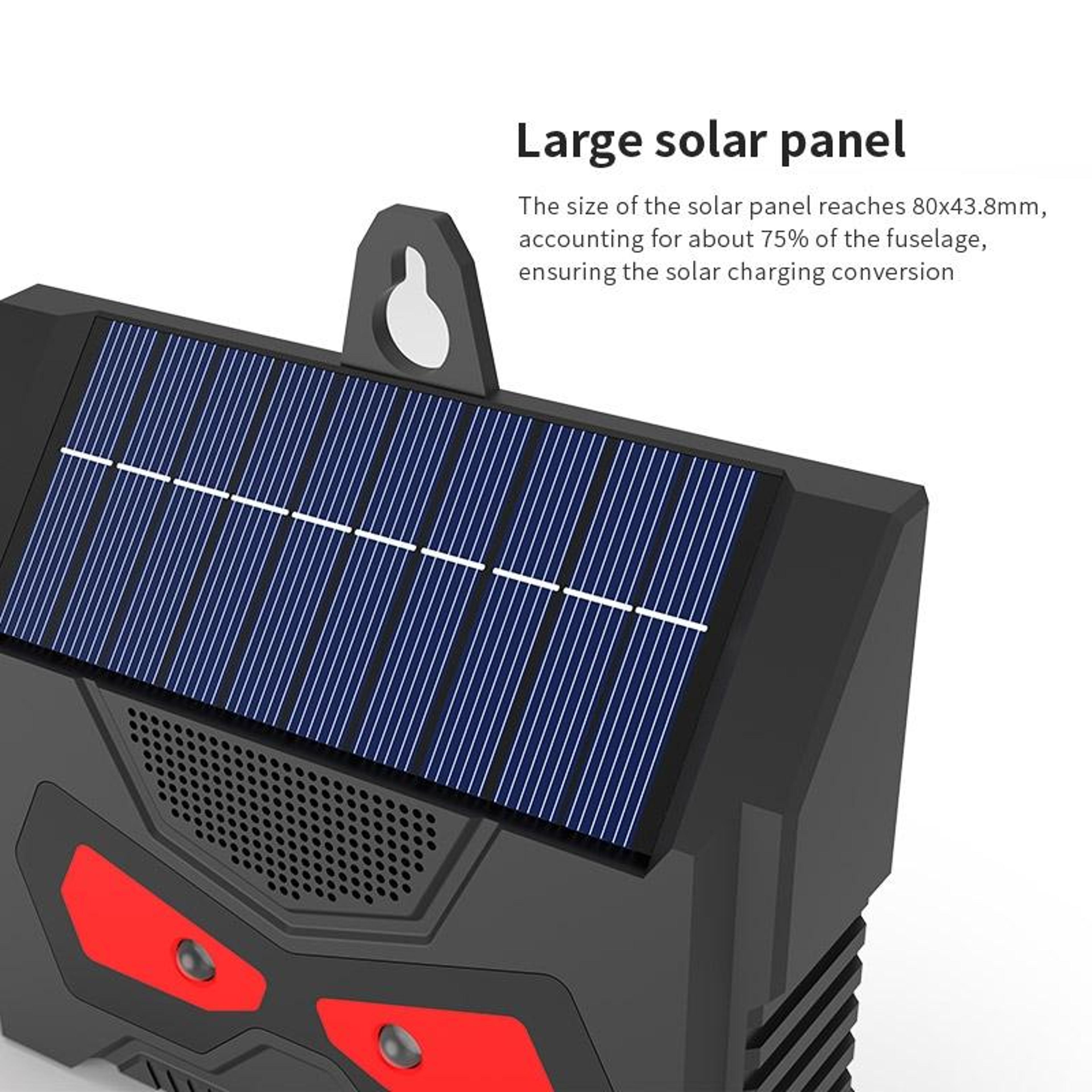 Solar Ultrasonic Animal Repeller With LED Flash Waterproof Rodent  Garden Pest Deterrent 1