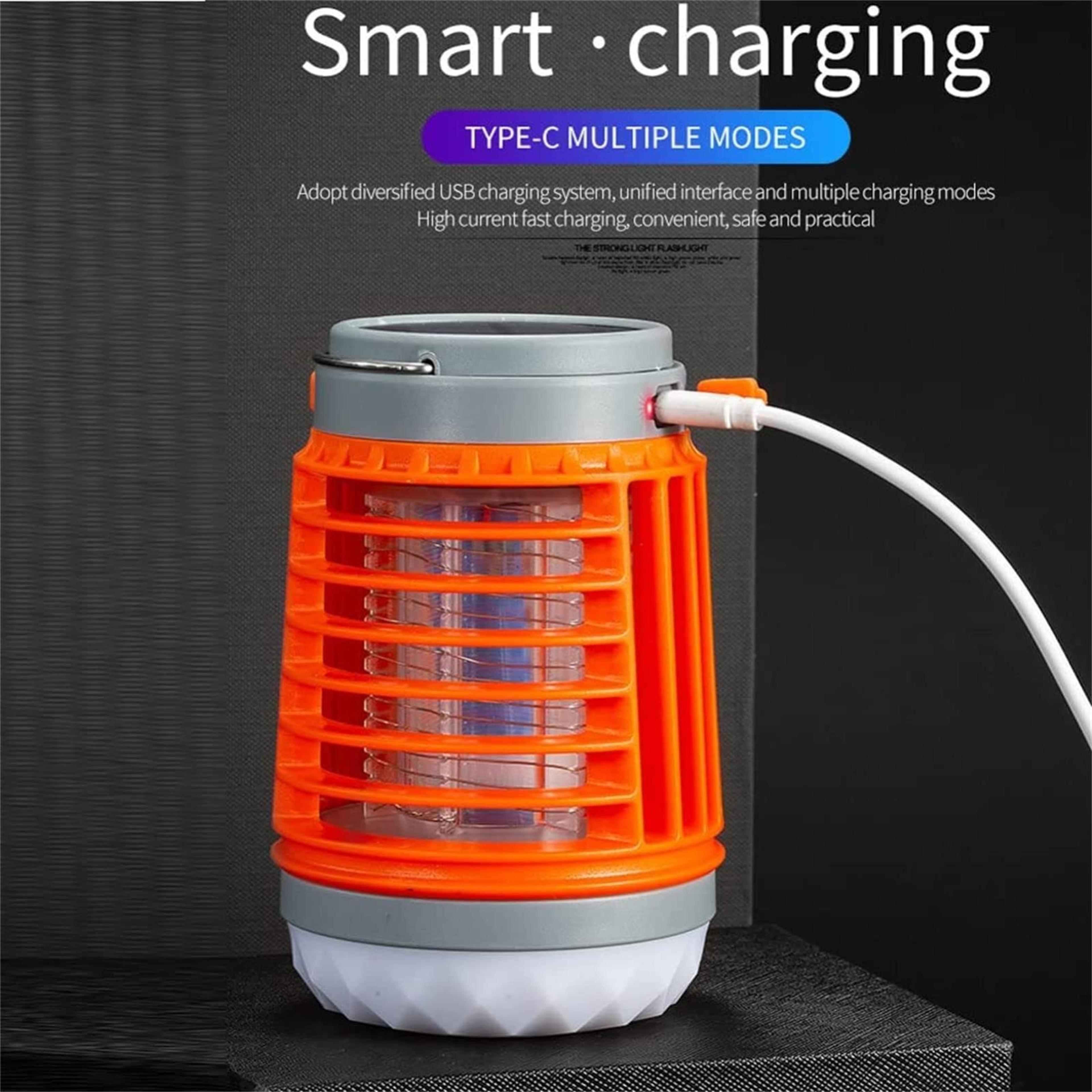 Solar Mosquito Killer Lamp  LED Camping Lantern USB Rechargeable Outdoor Bug Zapper 3