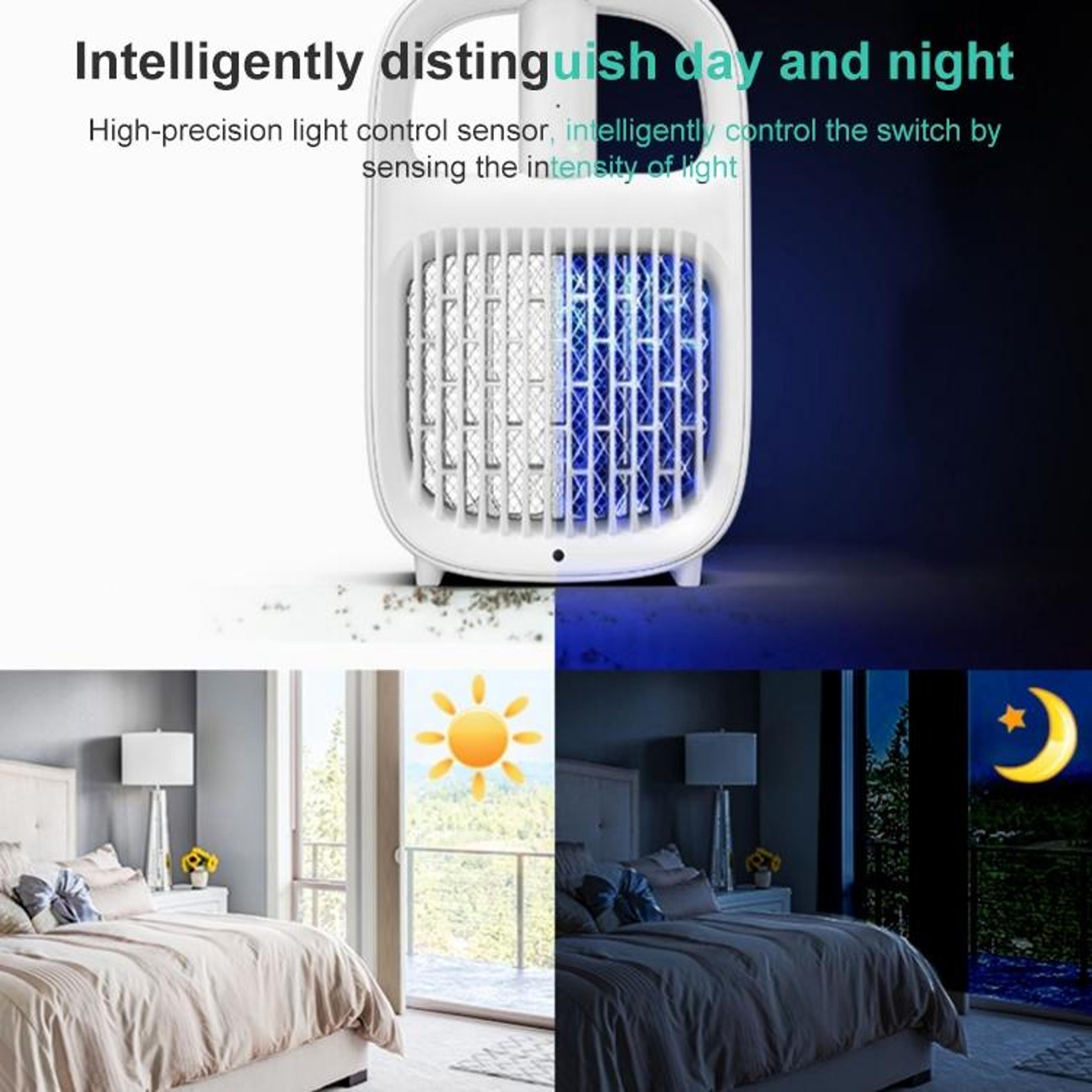 Smart UV Mosquito Killer Lamp  Electric Swatter With Intelligent Light Sensor 4