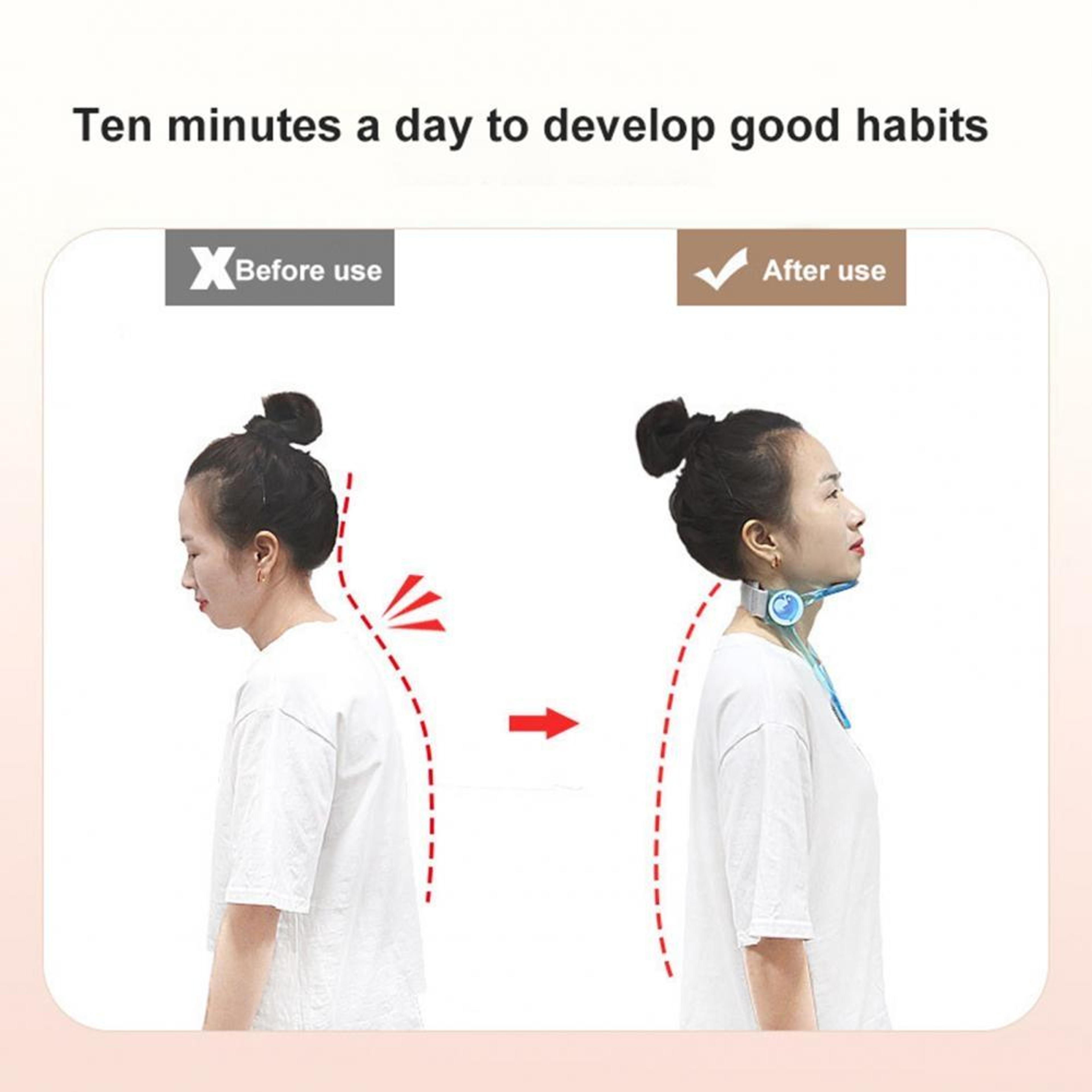 Adjustable Neck Brace For Cervical Spine Support  Posture Corrector 4