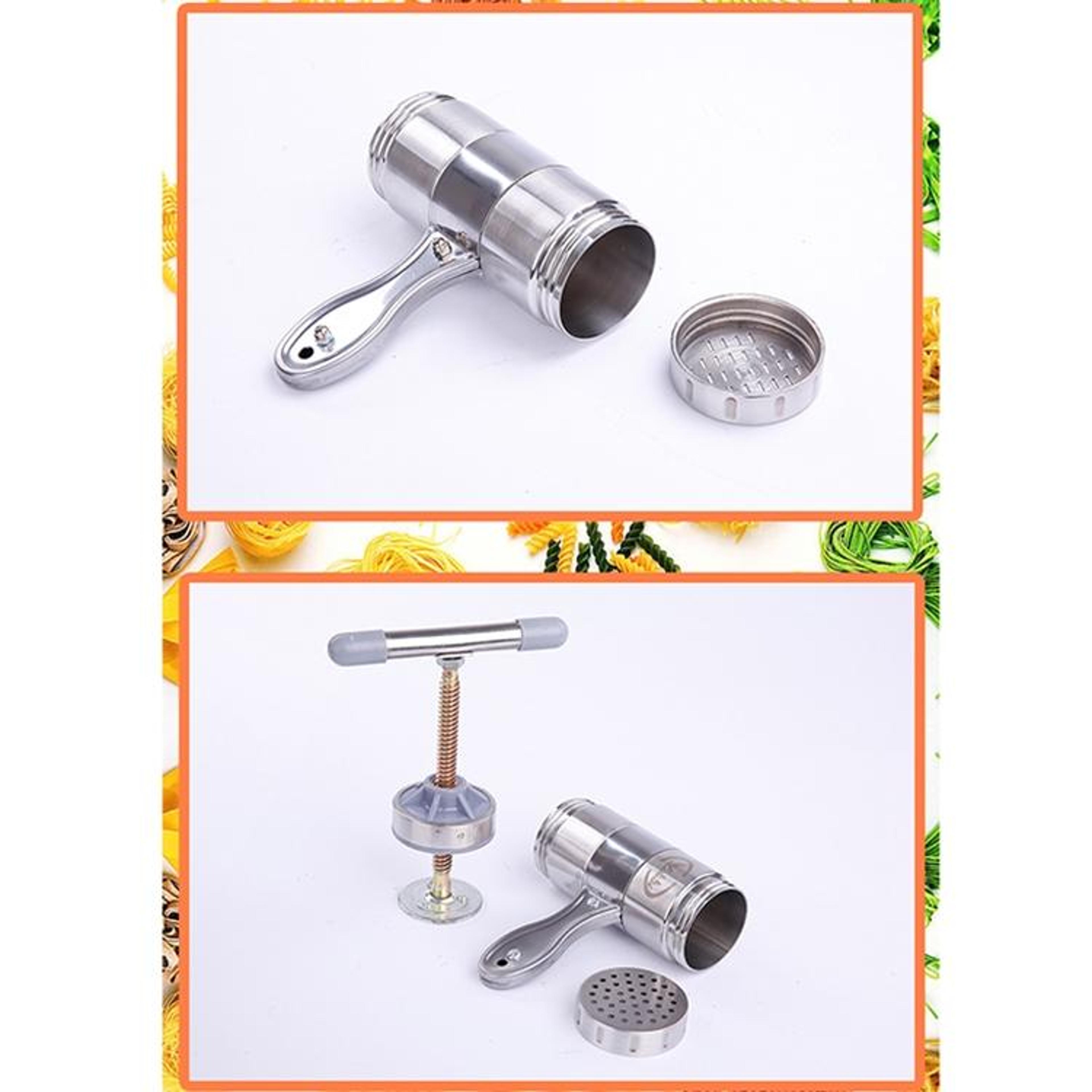 Stainless Steel Manual Pasta Maker  Noodle Maker With 5 Attachments 3