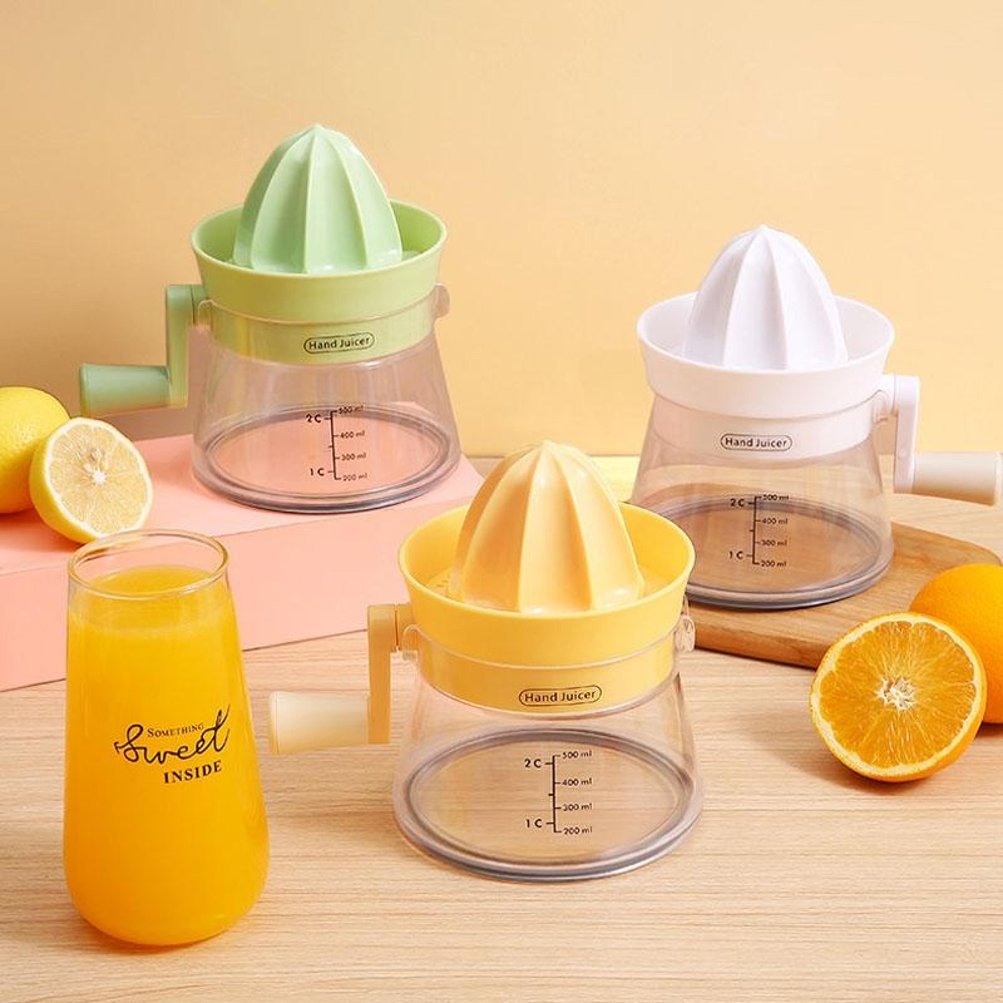 manual kitchen hand juicer compact hand crank fruit extractor for fresh juice