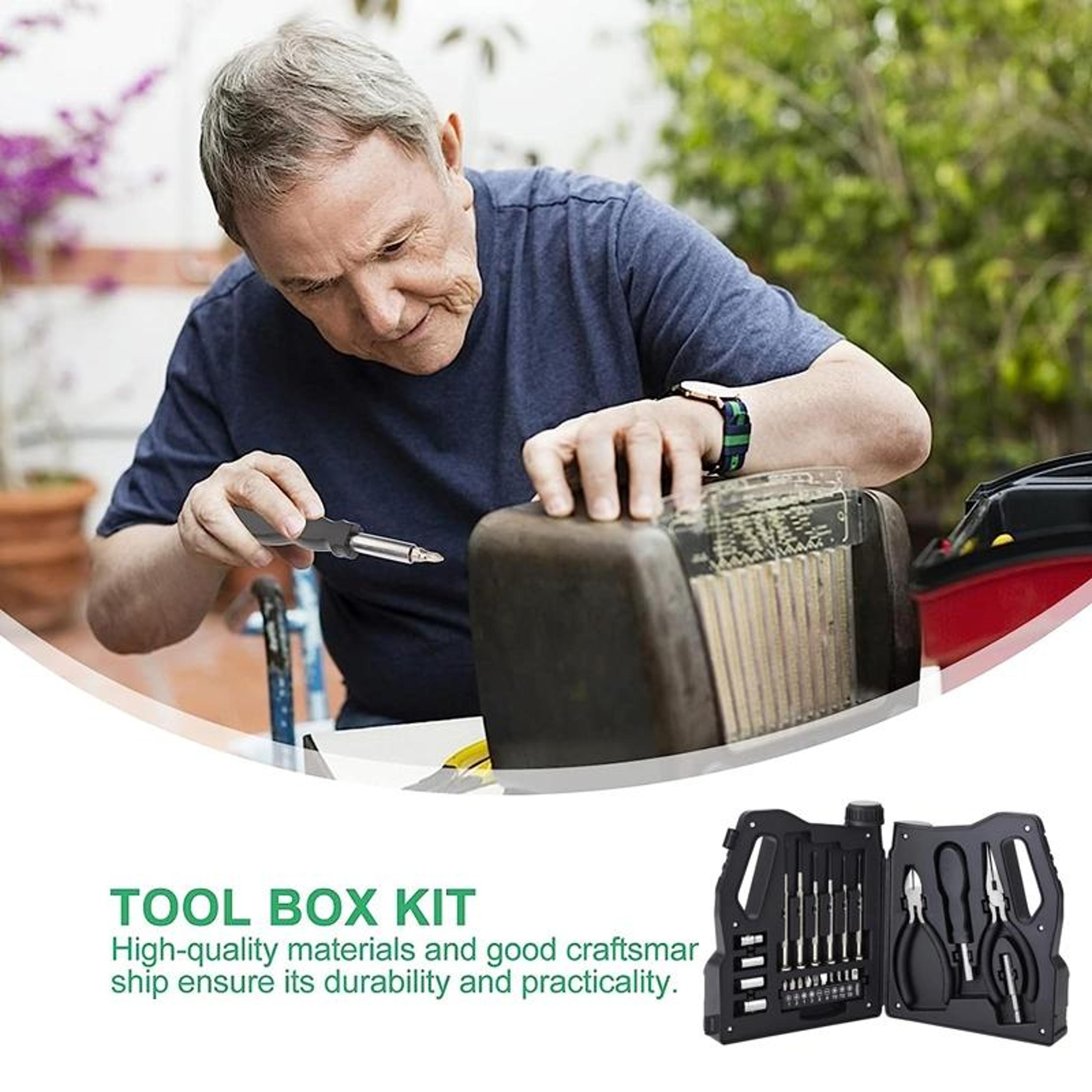 24 In 1 Compact Household Tool Kit With Precision Screwdrivers  Repair Tools 3