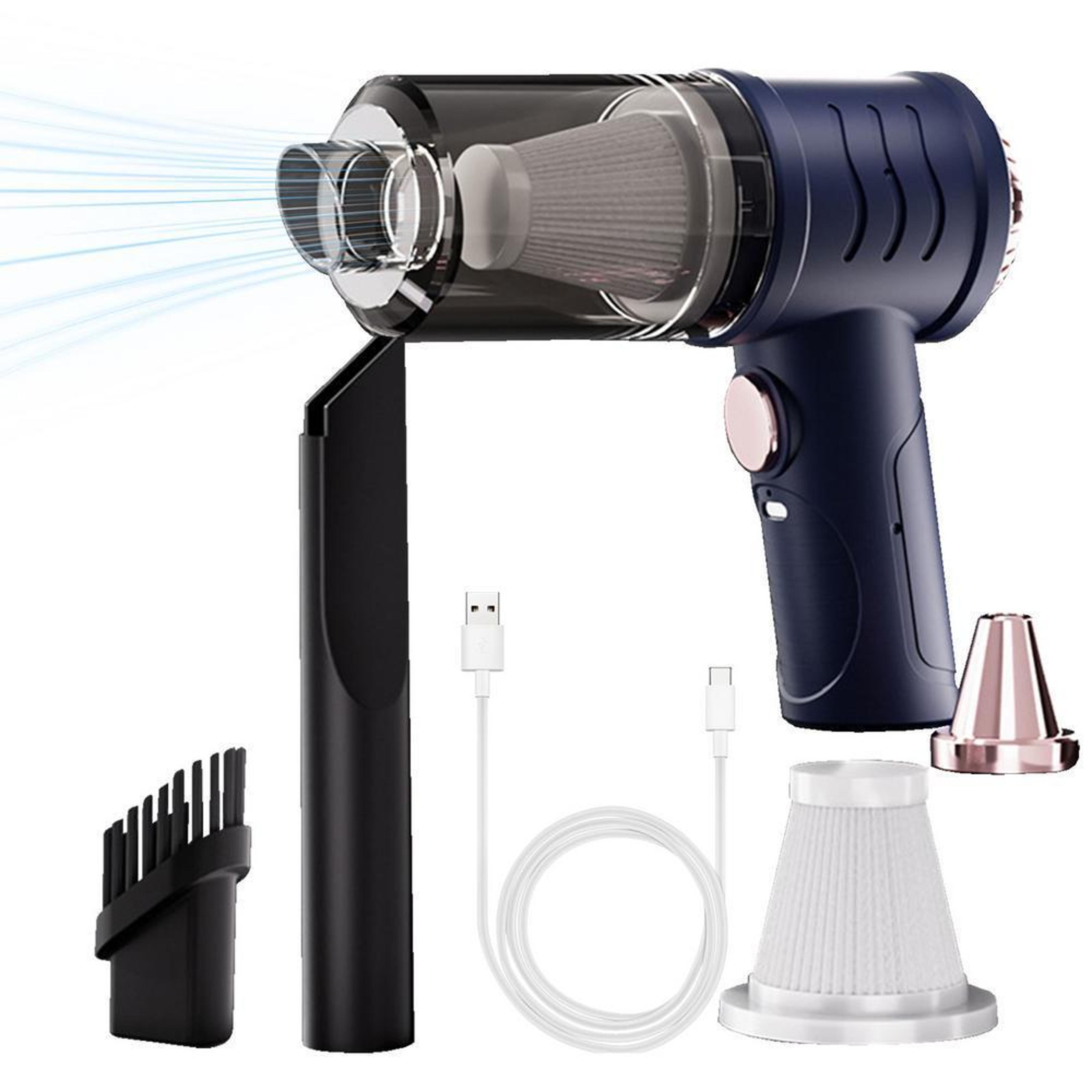 Cordless Car Vacuum Cleaner Portable Handheld Mini Vacuum For Car Desk  Home 1