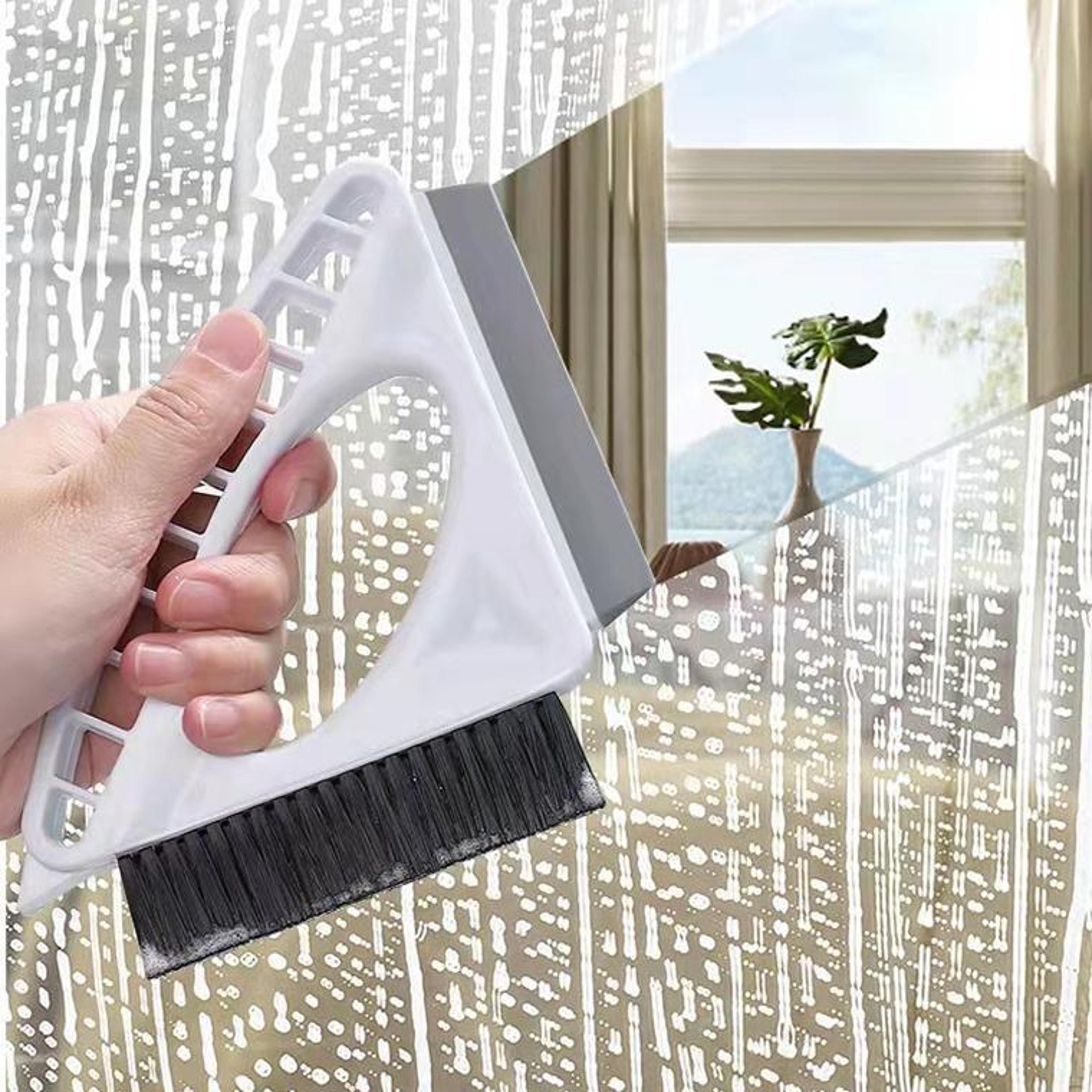 ClearEdge 3 In 1 Window Cleaning Tool With Gap Brush Glass Scraper  Window Squeegee 2