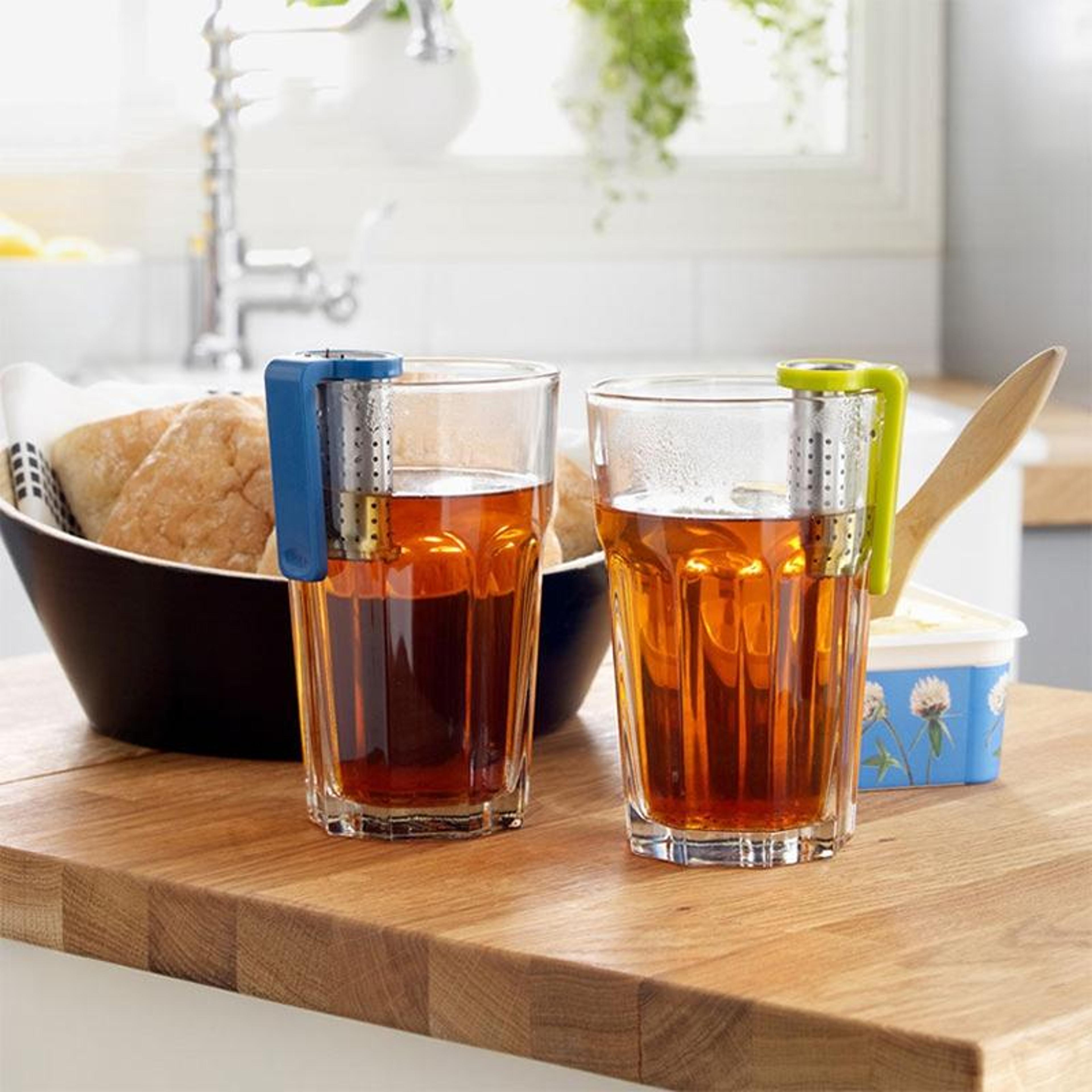 portable stainless steel tea strainer & loose leaf tea filter