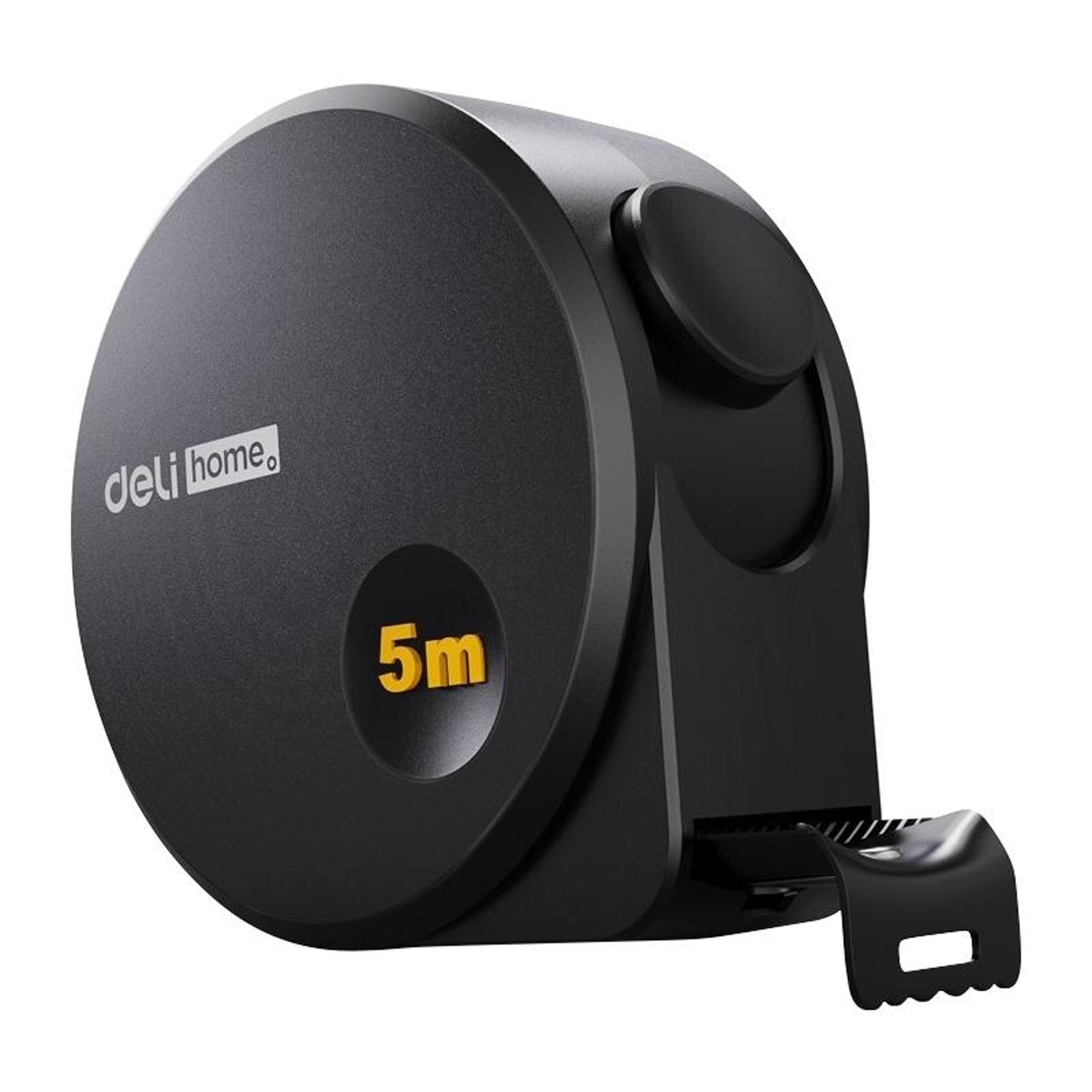 Deli 5M High Precision Steel Measuring Tape With Locking Blade  Anti Slip Grip 0