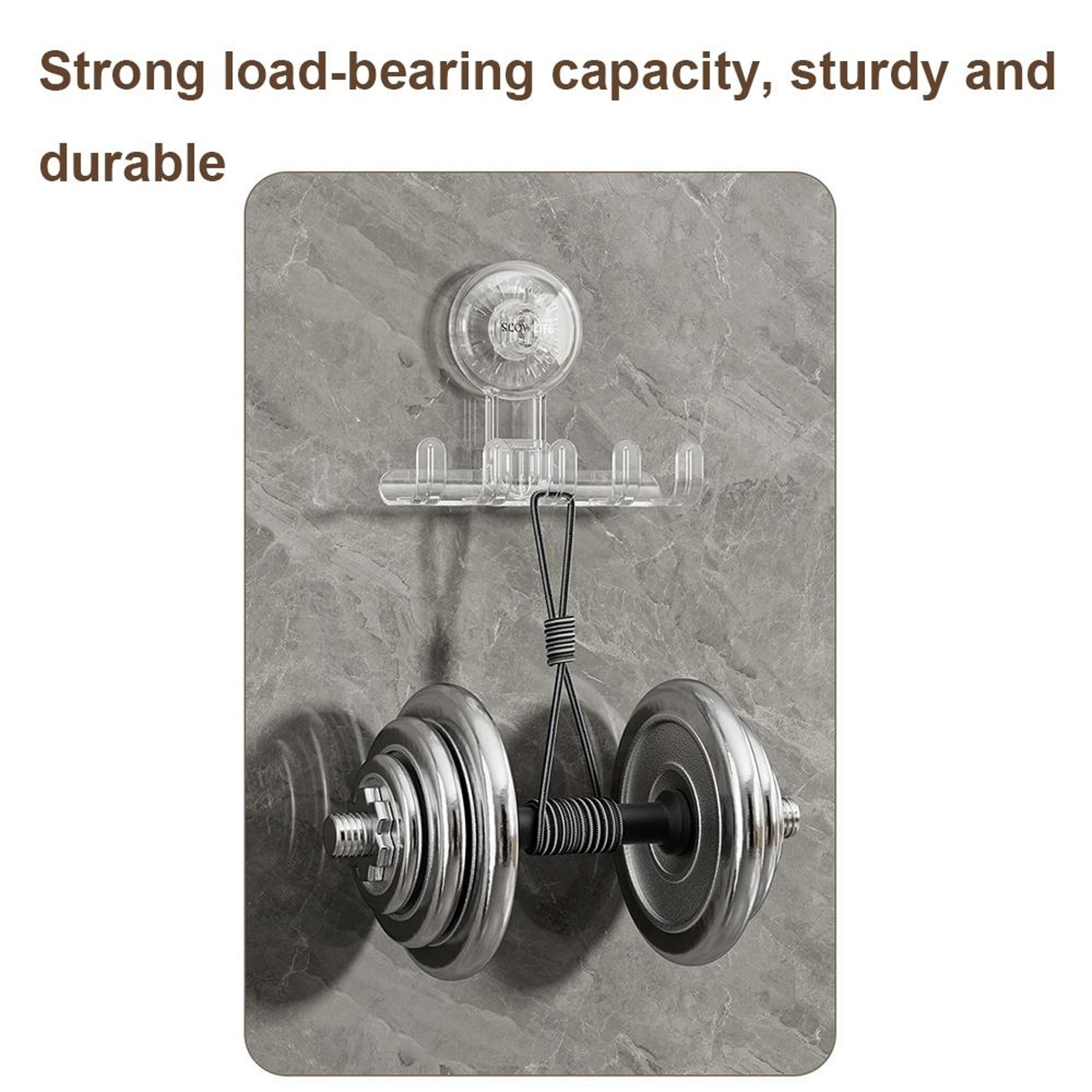 Wall Mount Suction Cup Storage Hook Rack Reusable No Drill Organizer For Bathroom  Kitchen 3