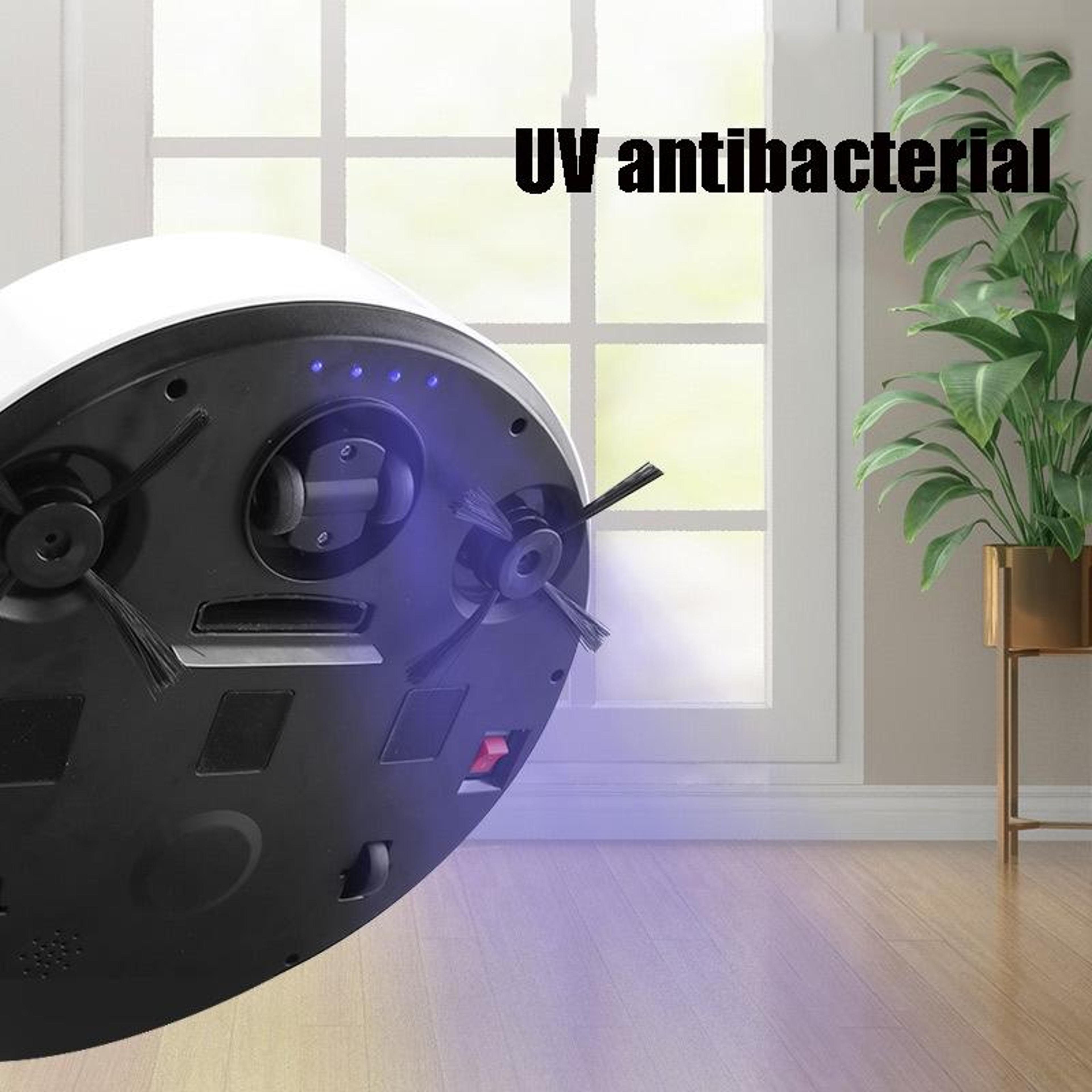 AquaSweep Smart Robot Vacuum  Mop With Humidifying Spray Cleaner 6