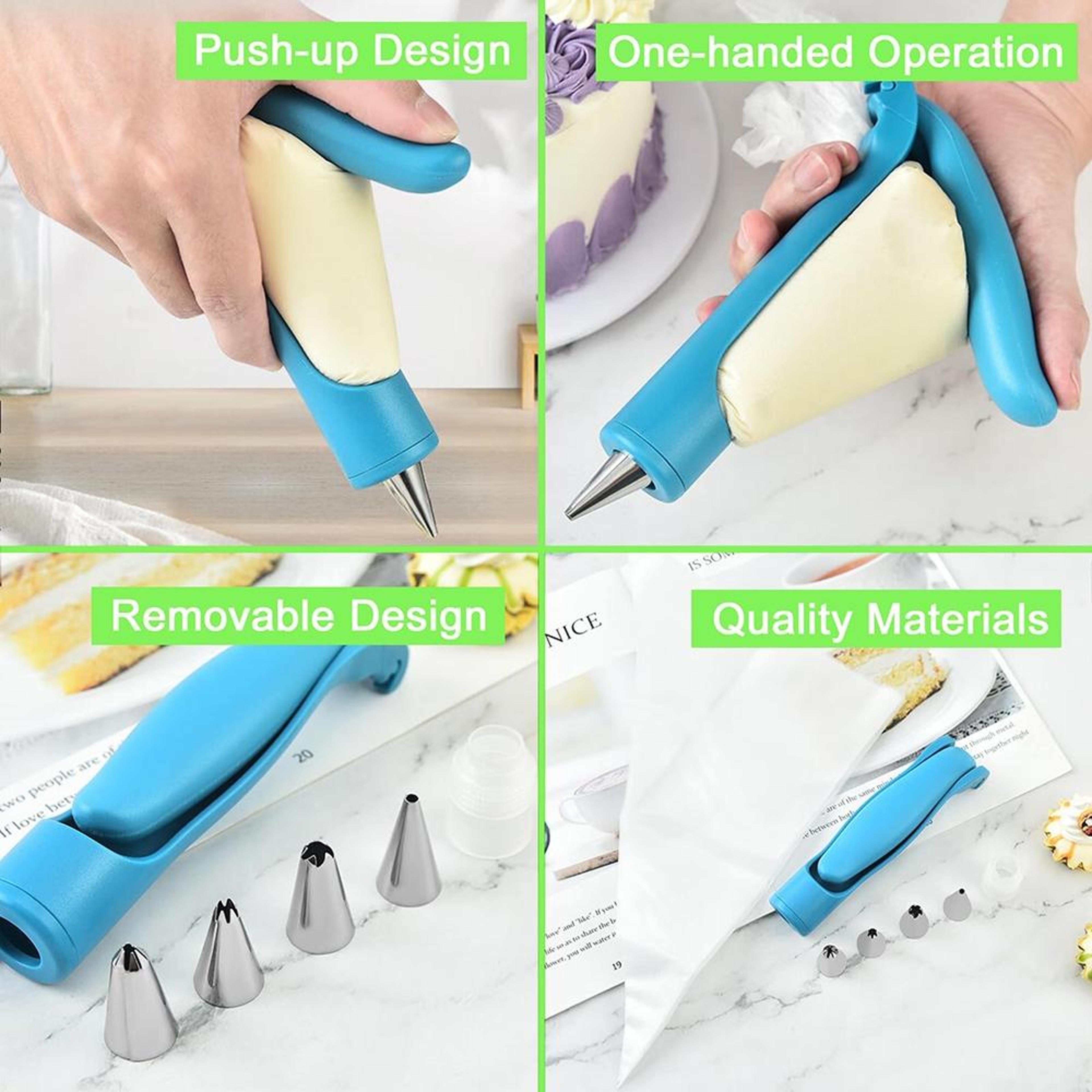 CreativeBake Cookie  Cake Decorating Pen Kit With 4 Nozzles 6