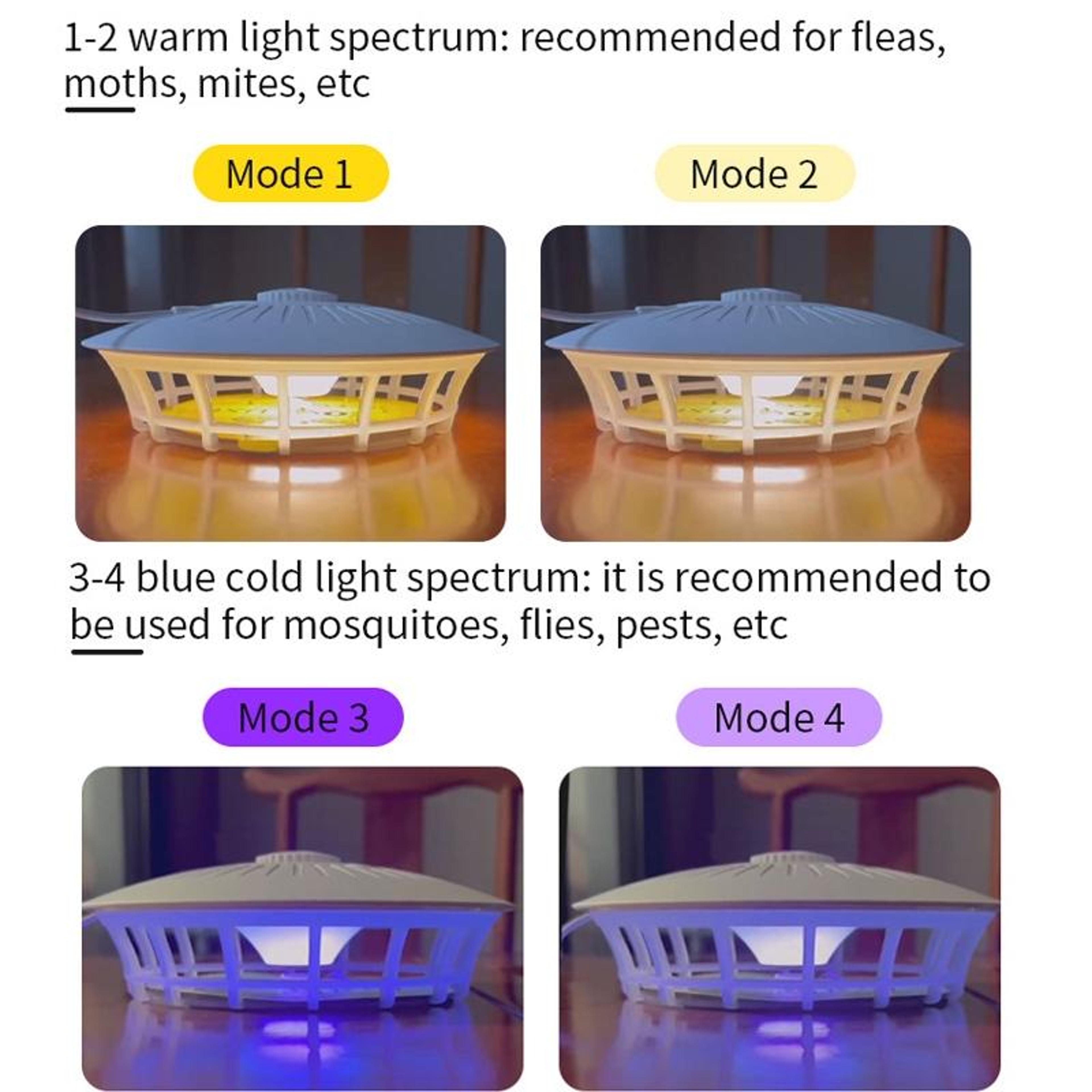 Indoor Flea Trap Lamp For Home Pest Control Mosquito Fly  Cockroach Catcher 5