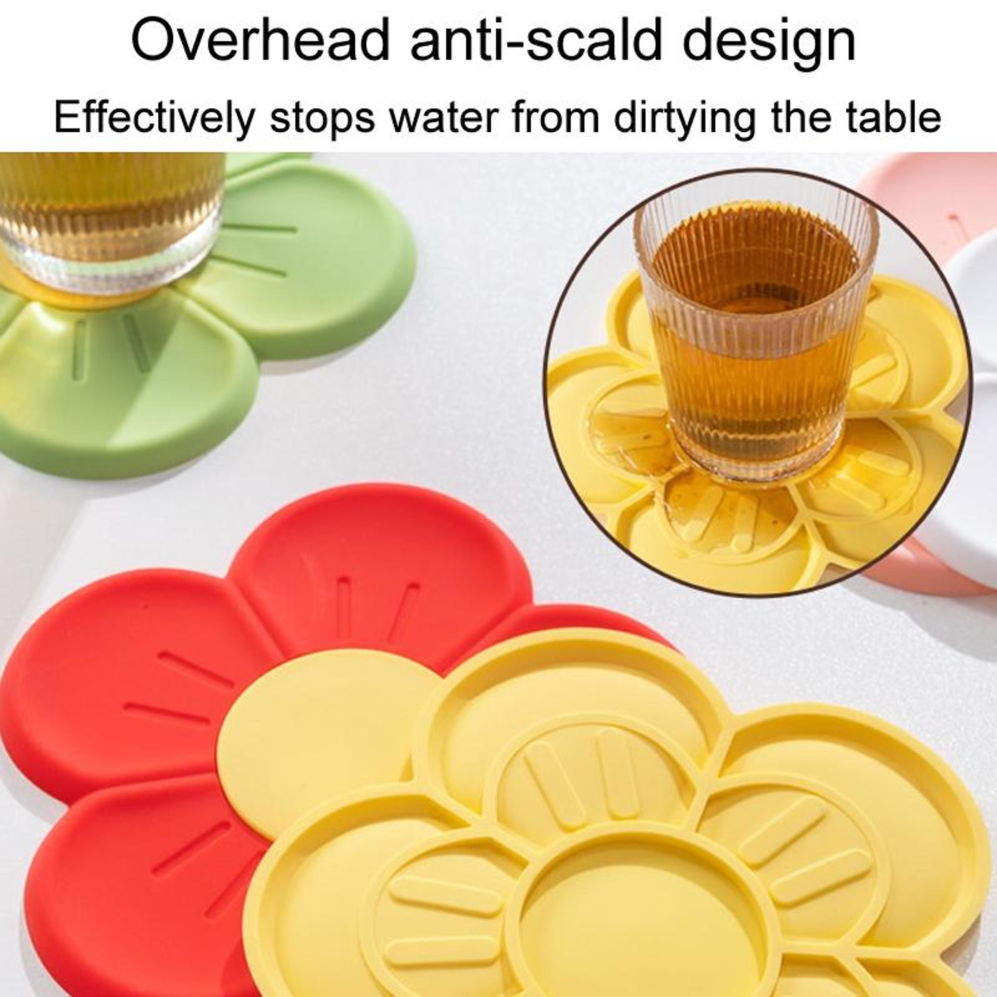 Cherry Blossom Silicone Heat Resistant Trivet Mat For Hot Pots Pans  Kitchen Counter Protection 7