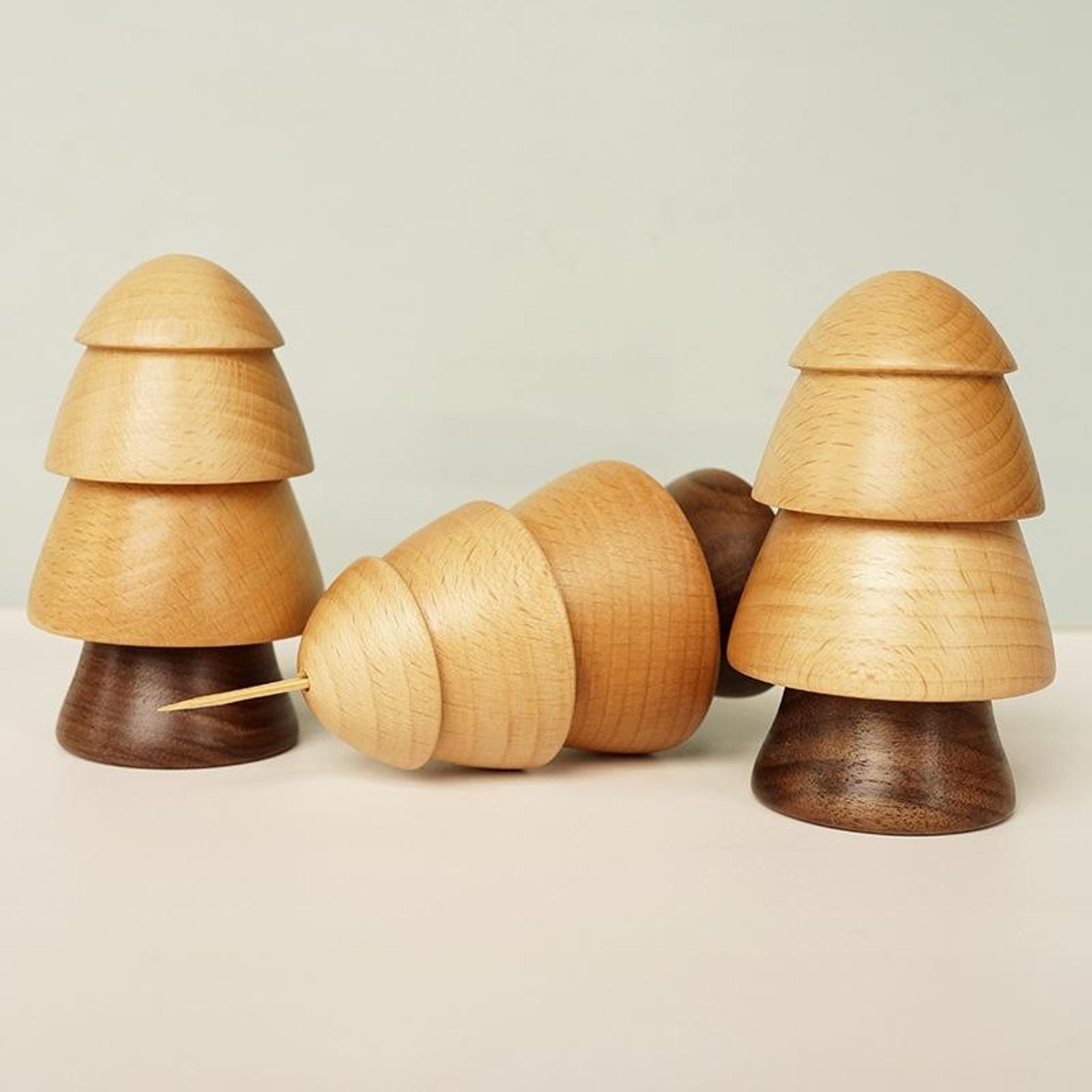 Small Tree Wooden Toothpick Holder Decorative Toothpick Dispenser For Home  Dining Tables 1
