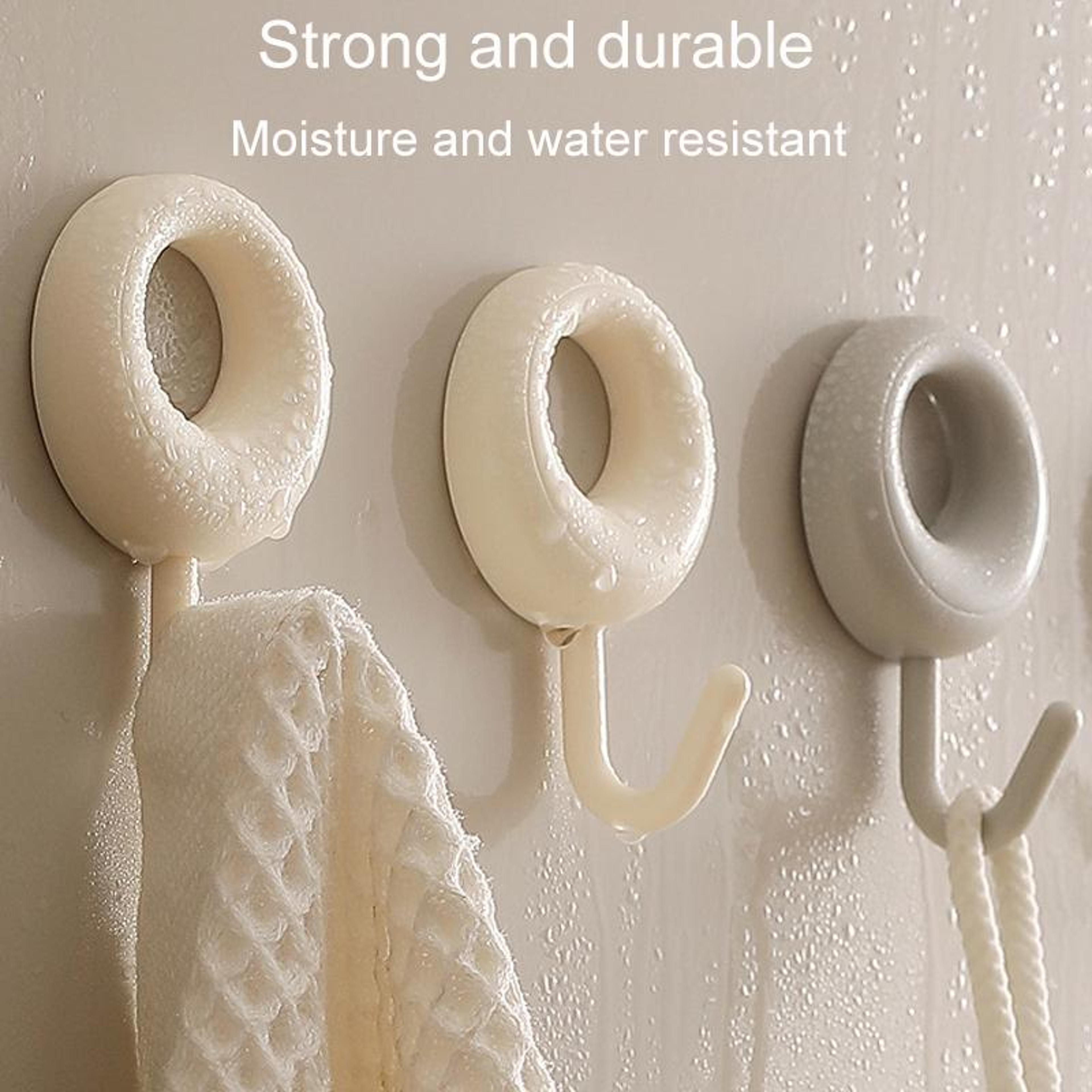 4 Pack Heavy Duty Adhesive Wall Hooks For Kitchen Bathroom  Home Organization 2