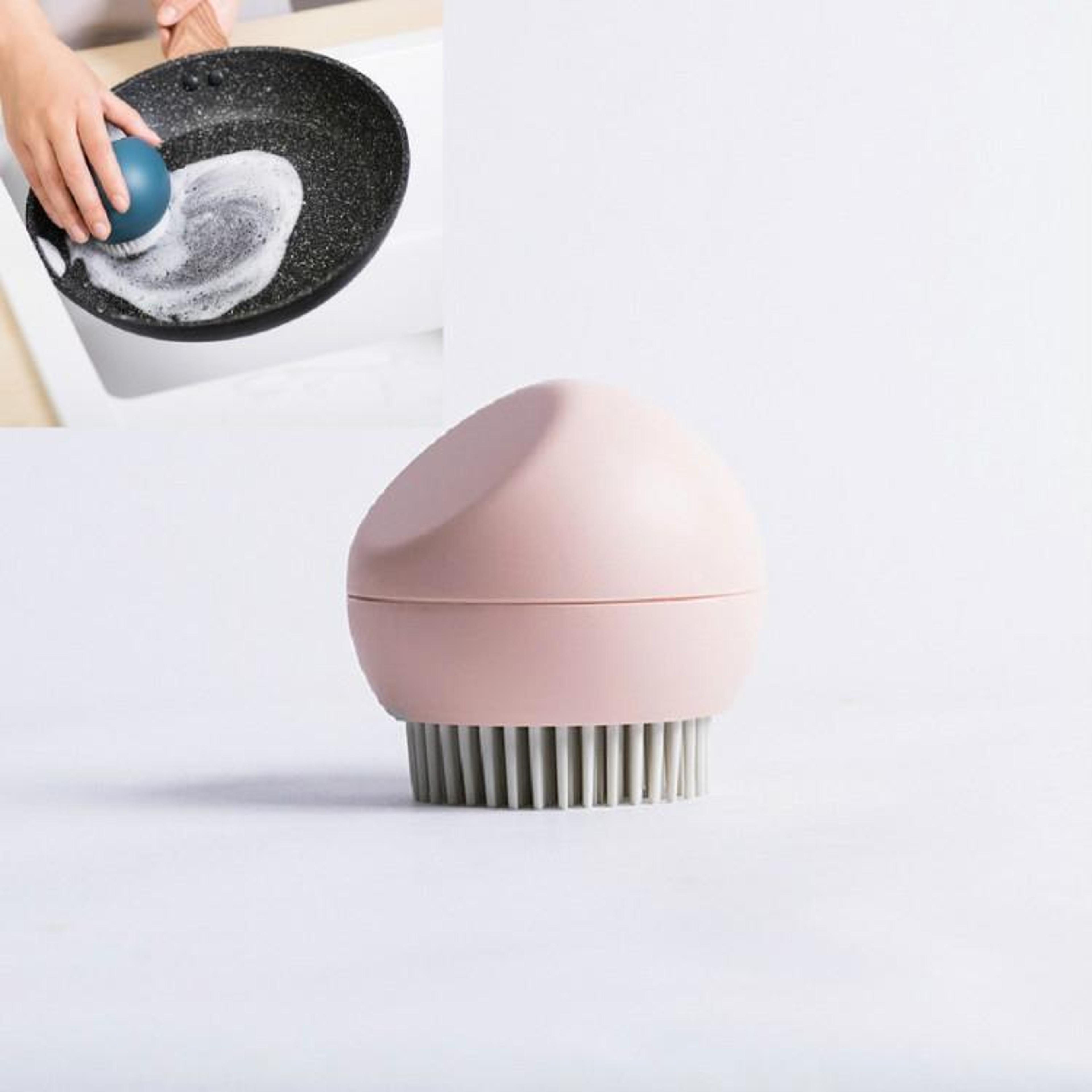 Self Standing Silicone Pot Brush For Easy Kitchen Scrubbing  Deep Cleaning 5