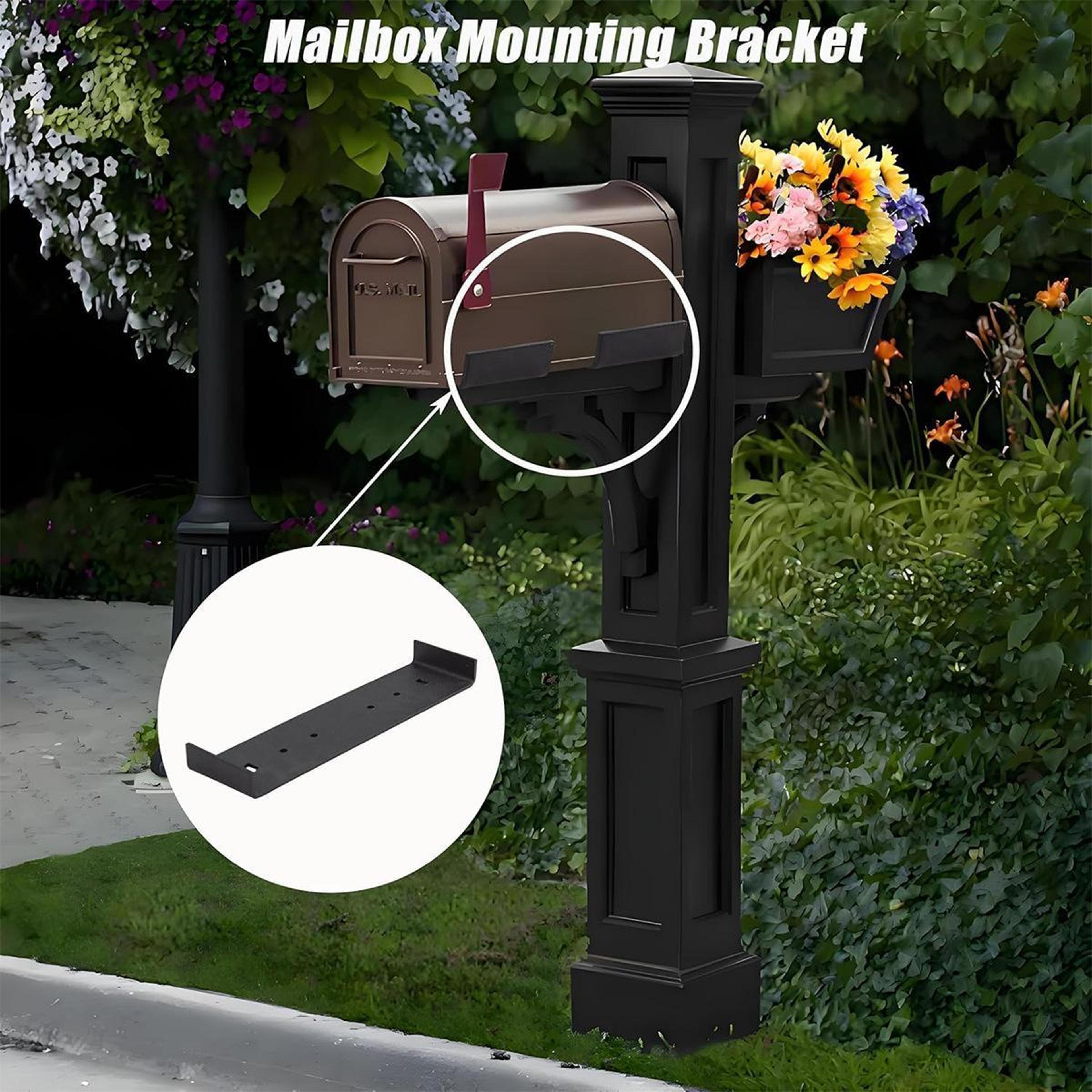 SecureMount Heavy Duty Mailbox Mounting Bracket For Large Mailboxes 4