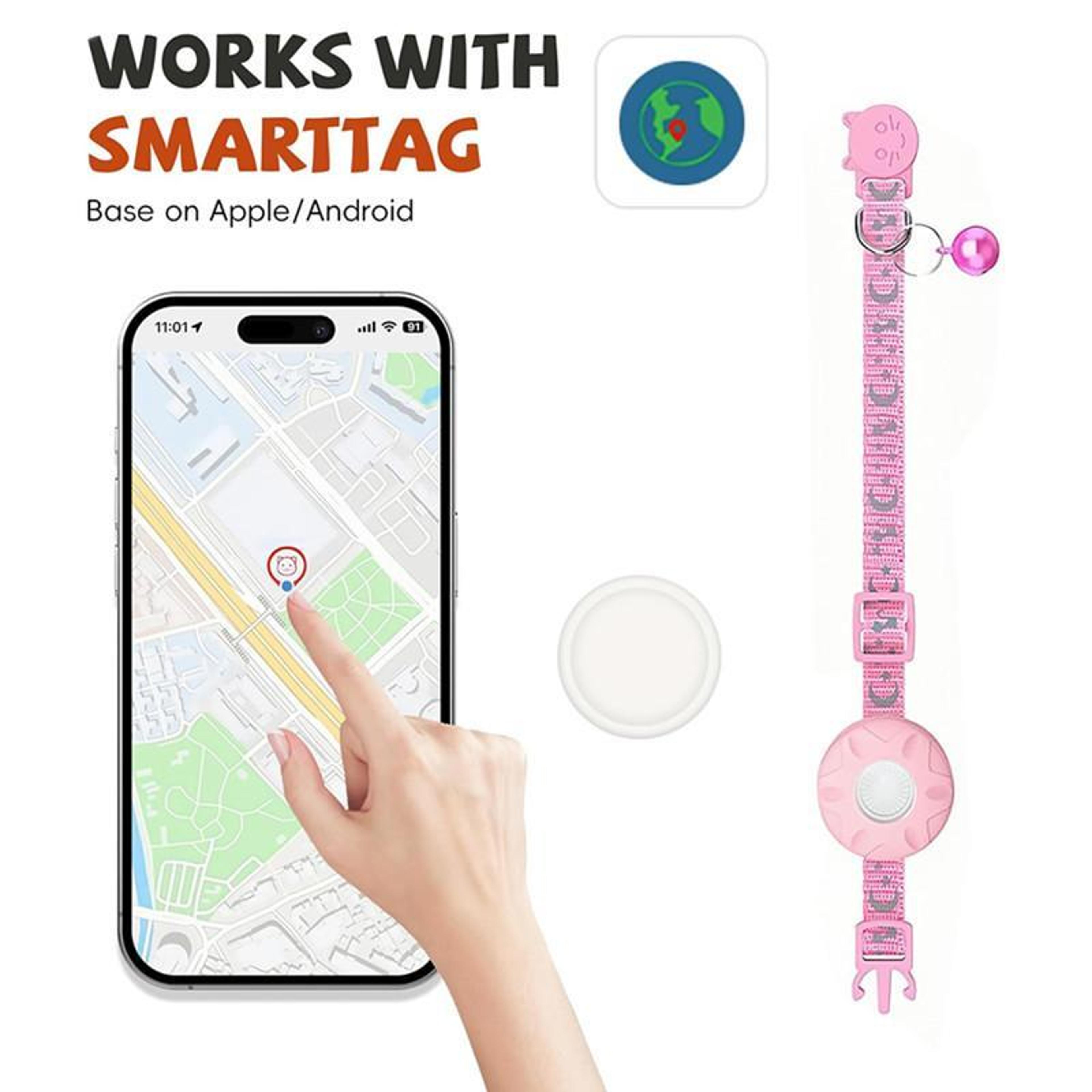 SafePaw GPS Cat Tracker Collar For IOS  Android Real Time Pet Locator With Reflective Safety Design 3