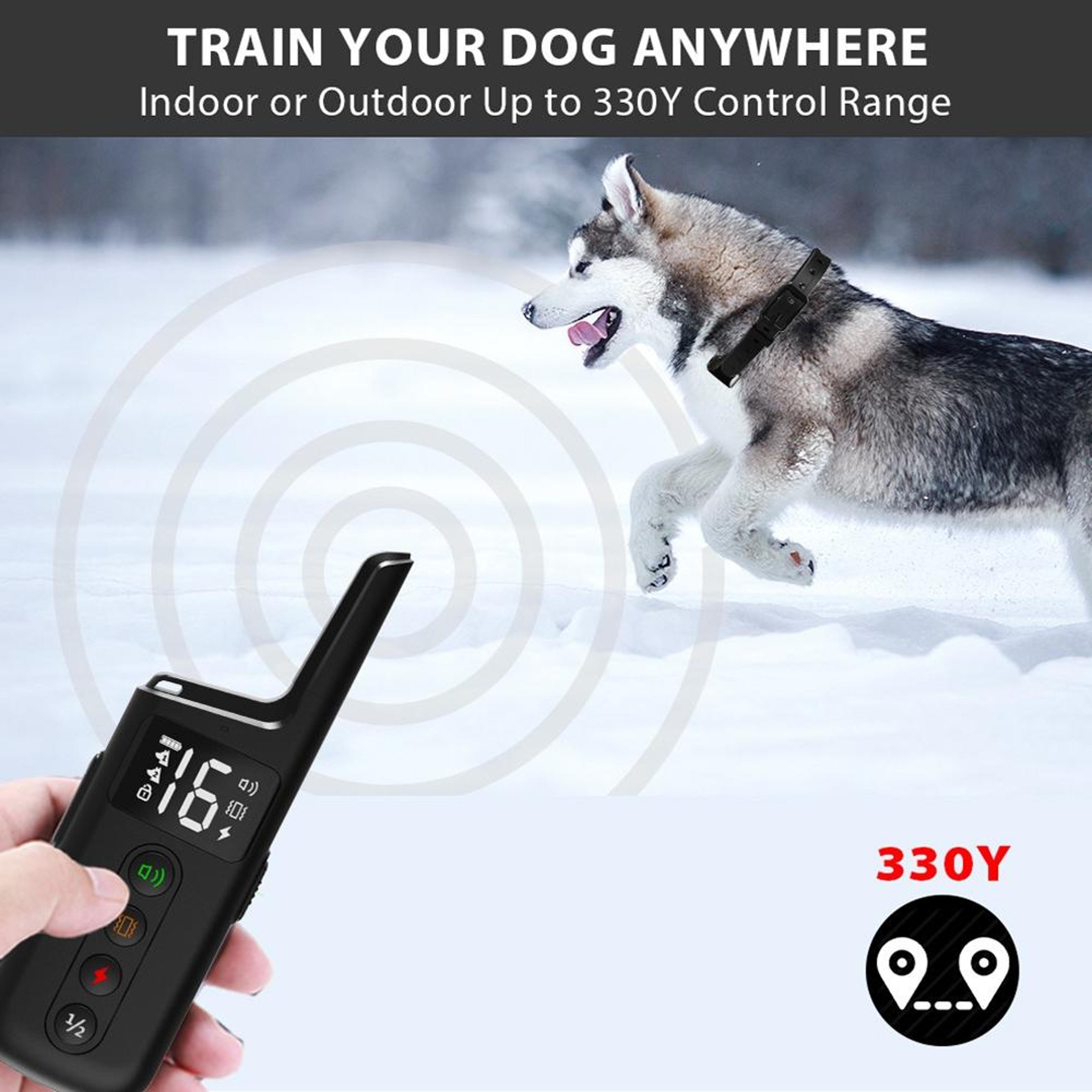 Remote Dog Training Collar With Vibration Sound  Waterproof Long Range Control 7