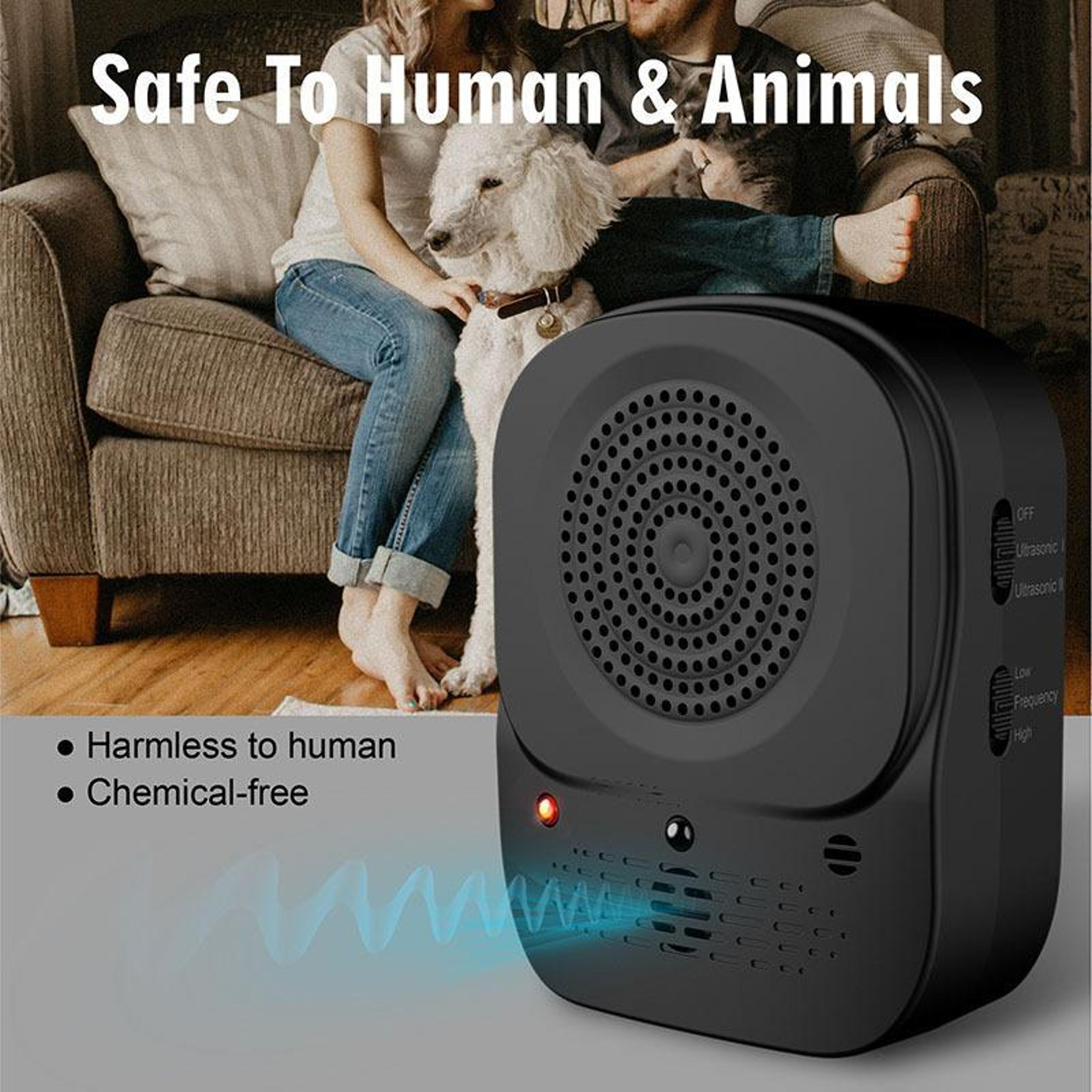 QuietGuard Pro Ultrasonic Dog Bark Control Device With Remote  Waterproof Outdoor Design 5
