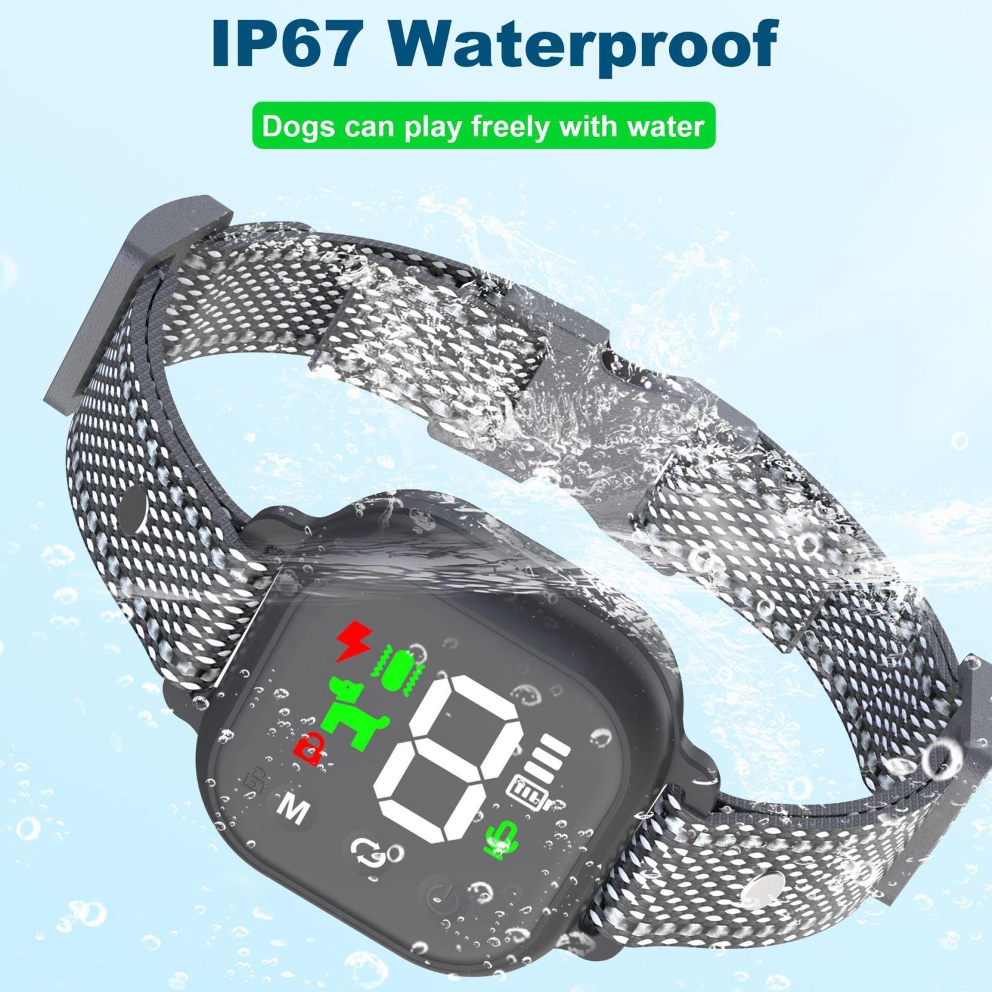 Smart Color Screen Dog Bark Collar With Touch Control  Waterproof Rechargeable Training Modes 5