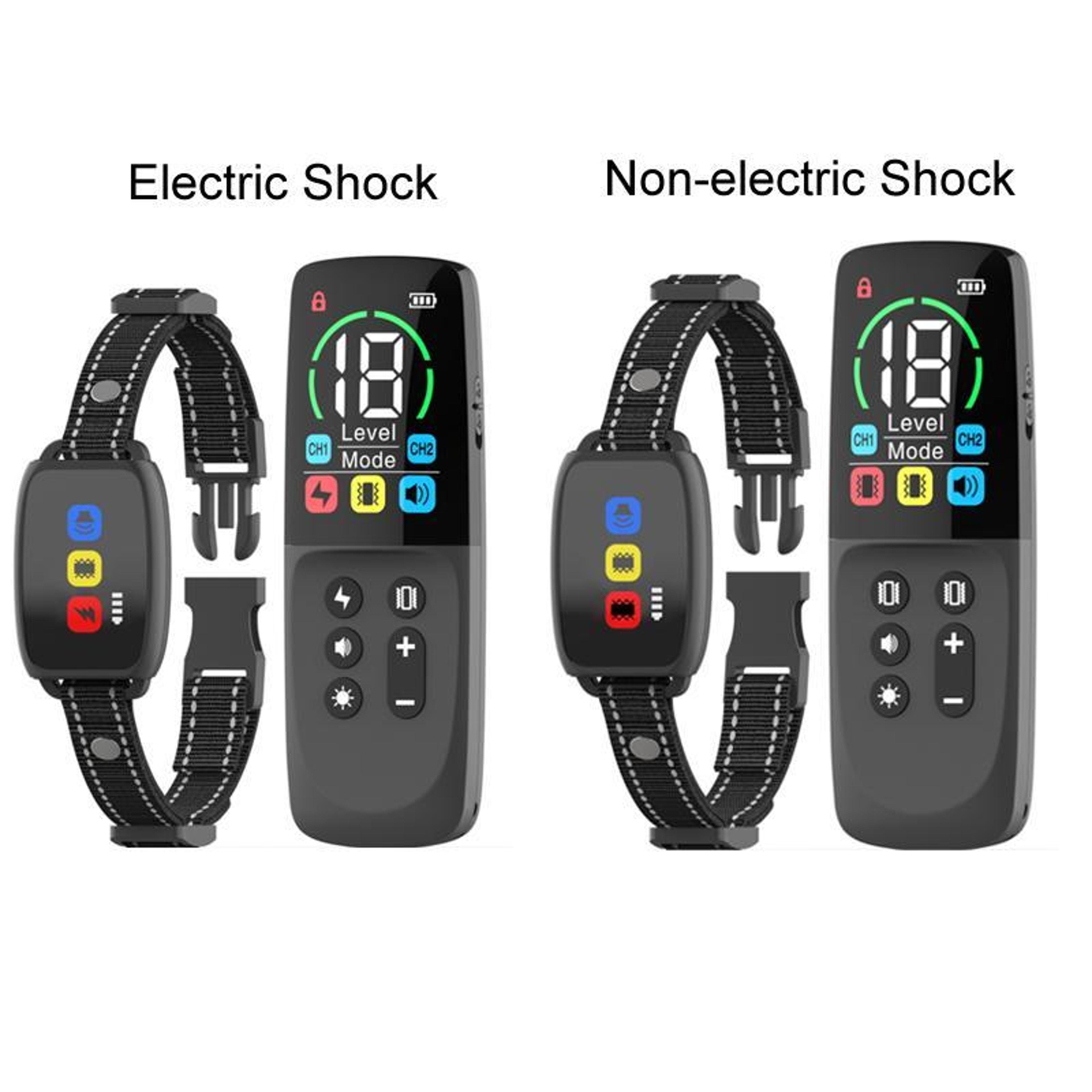Smart Color Display Remote Dog Training Collar With Waterproof Anti Bark Control 1