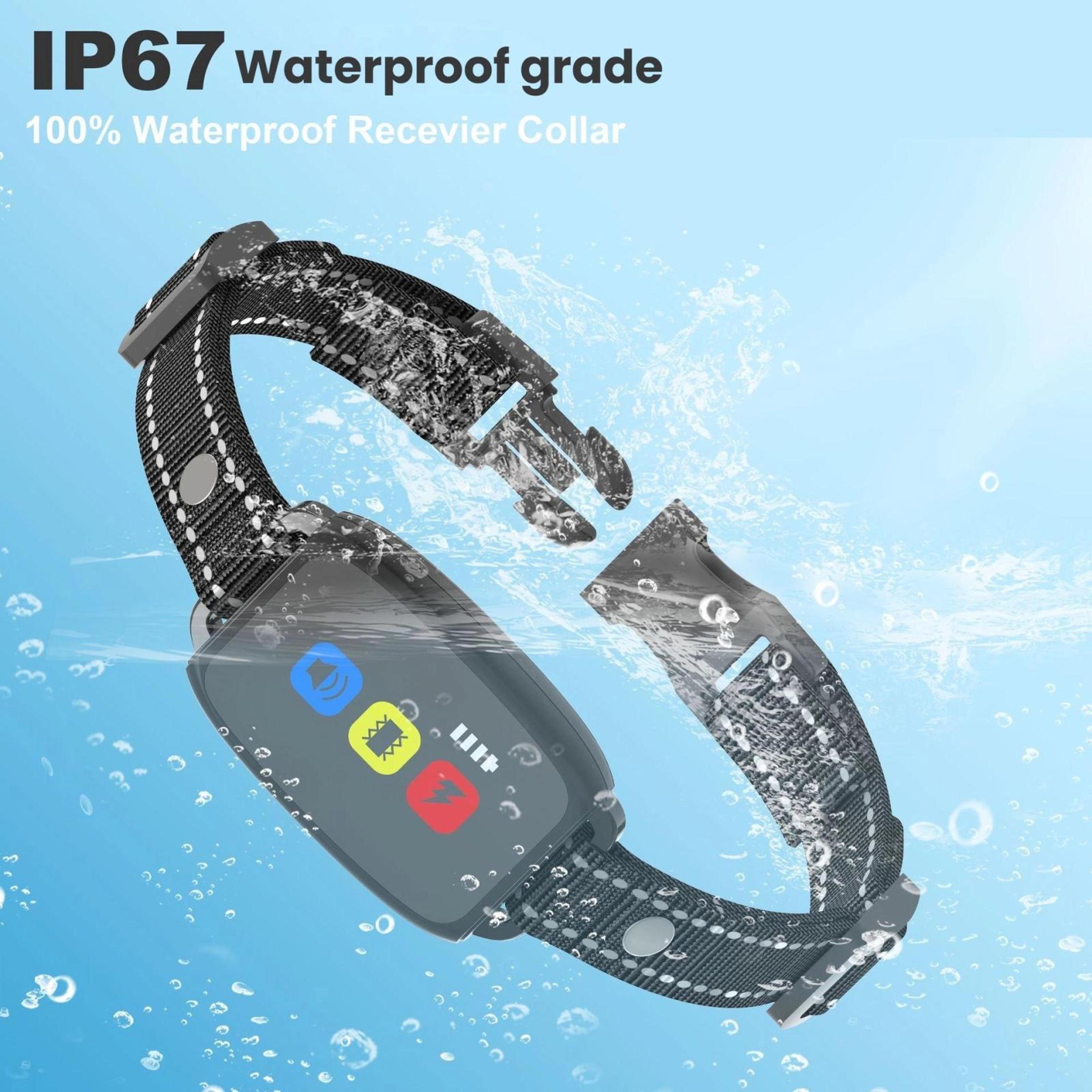 Smart Color Display Remote Dog Training Collar With Waterproof Anti Bark Control 3