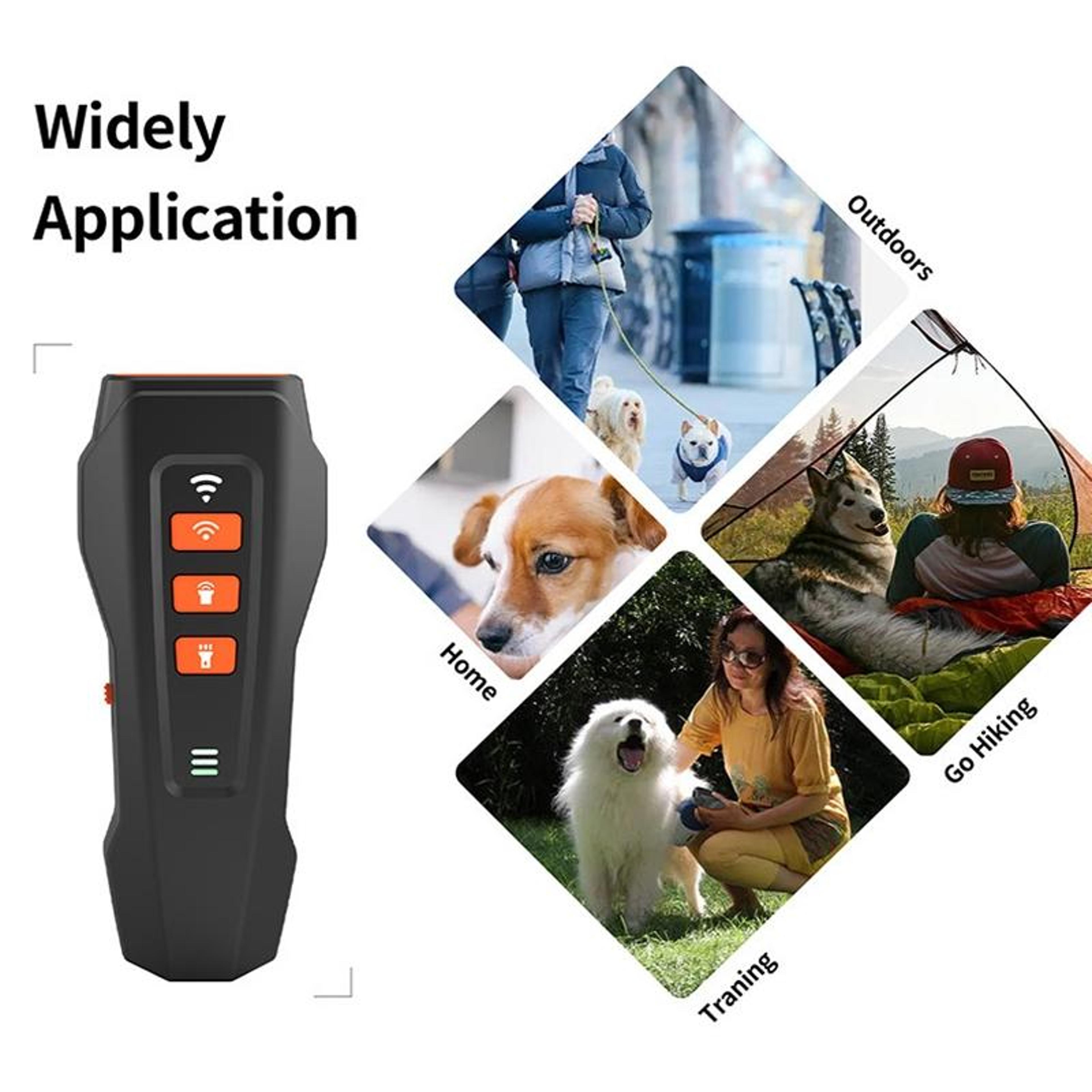 LED Ultrasonic Dog Bark Control  Training Device With Flashlight And Laser Pointer 6