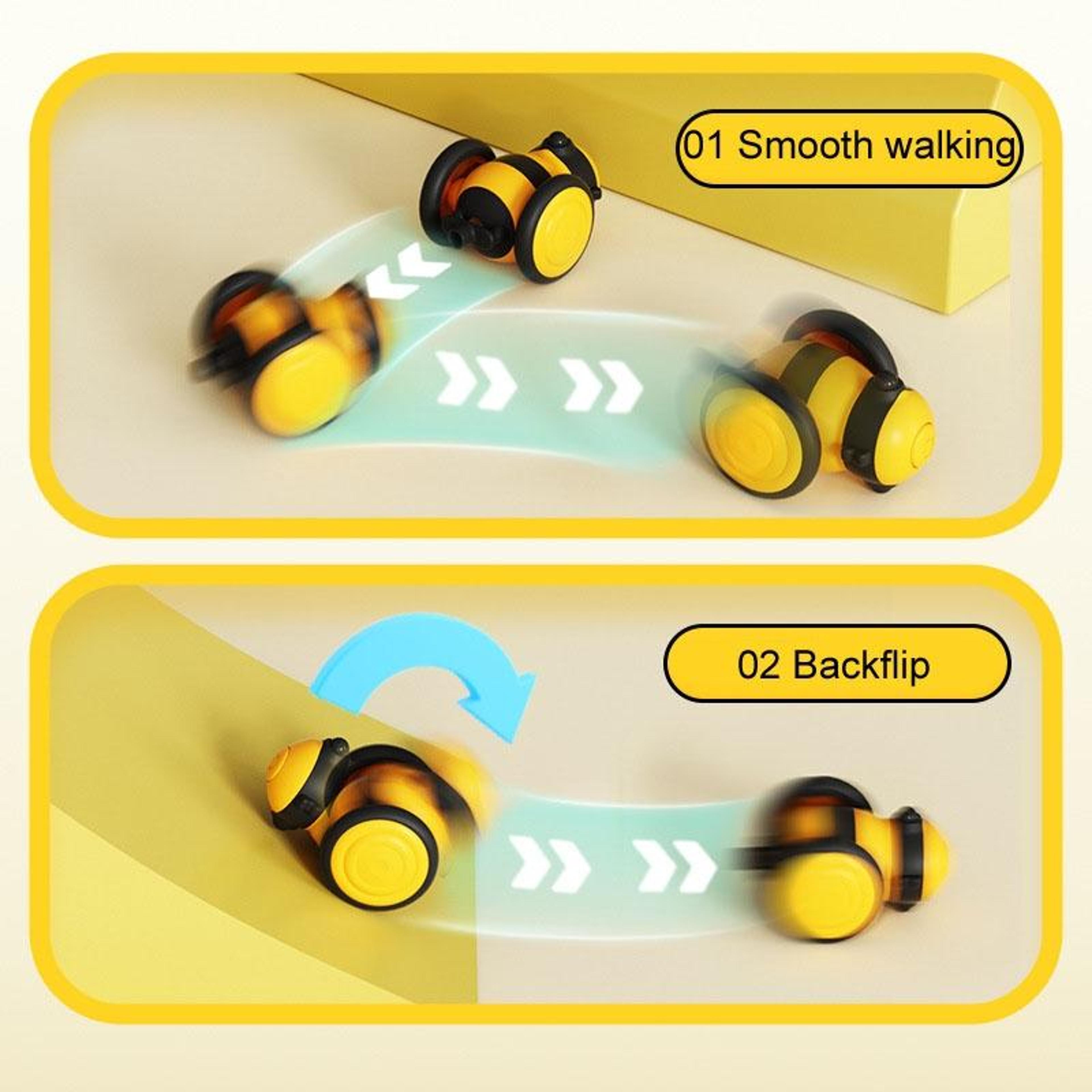 Smart Bee Interactive Cat Toy Ball USB Rechargeable Automatic Cat Chase Toy 6