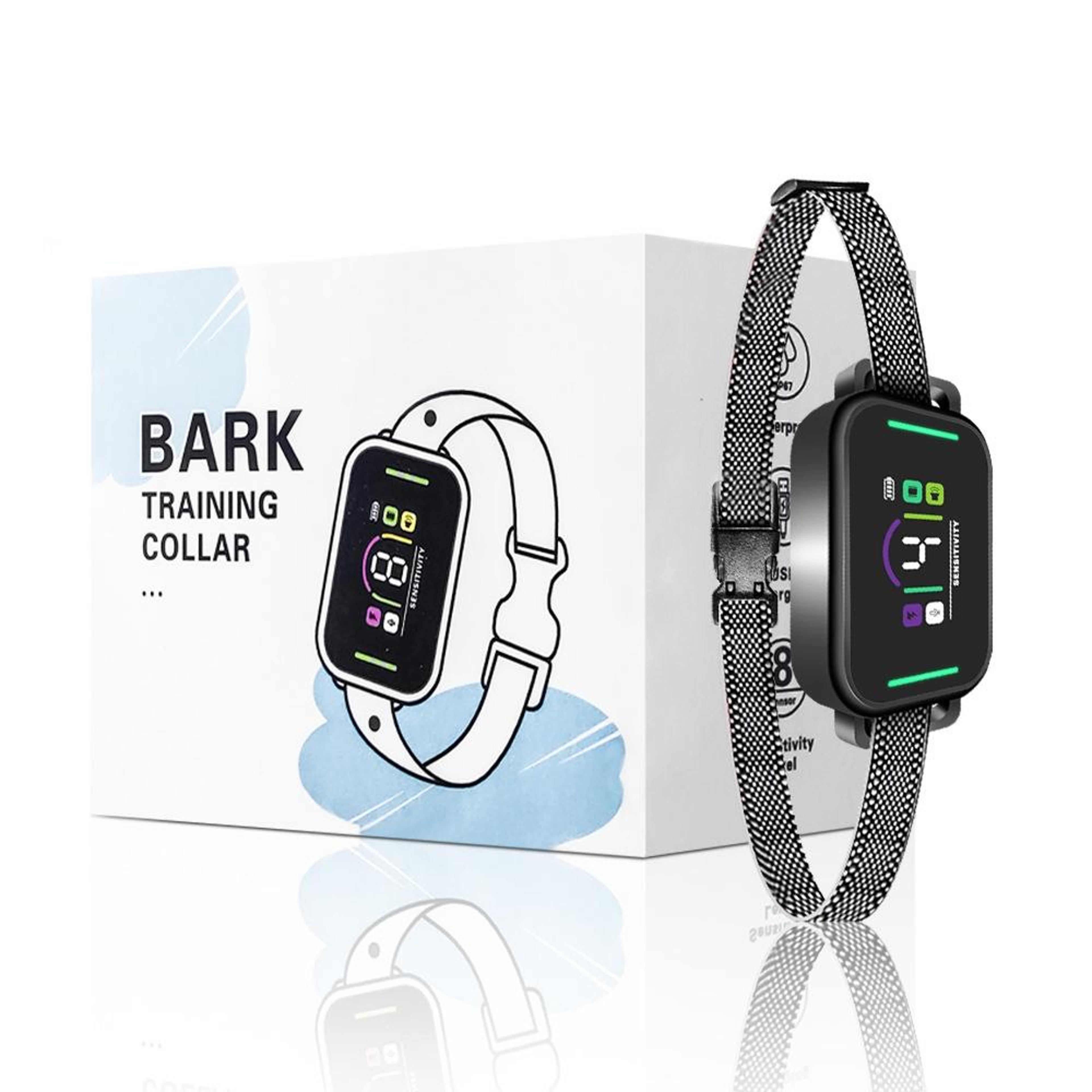 Smart Color Screen Anti Bark Dog Trainer Rechargeable Waterproof Bark Control Collar 7