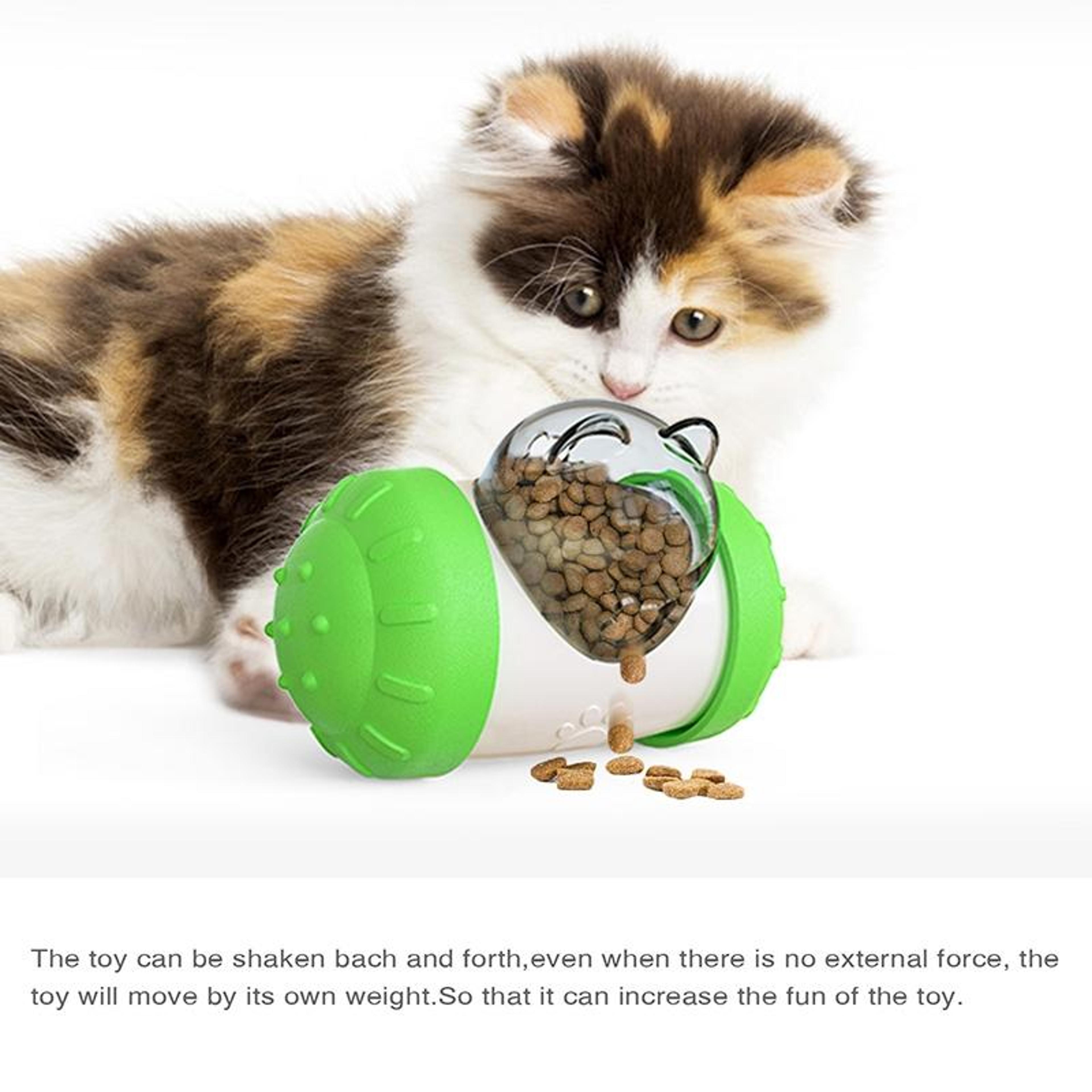 Interactive Bear Treat Dispensing Pet Toy For Cats  Dogs With Self Balancing Design 1