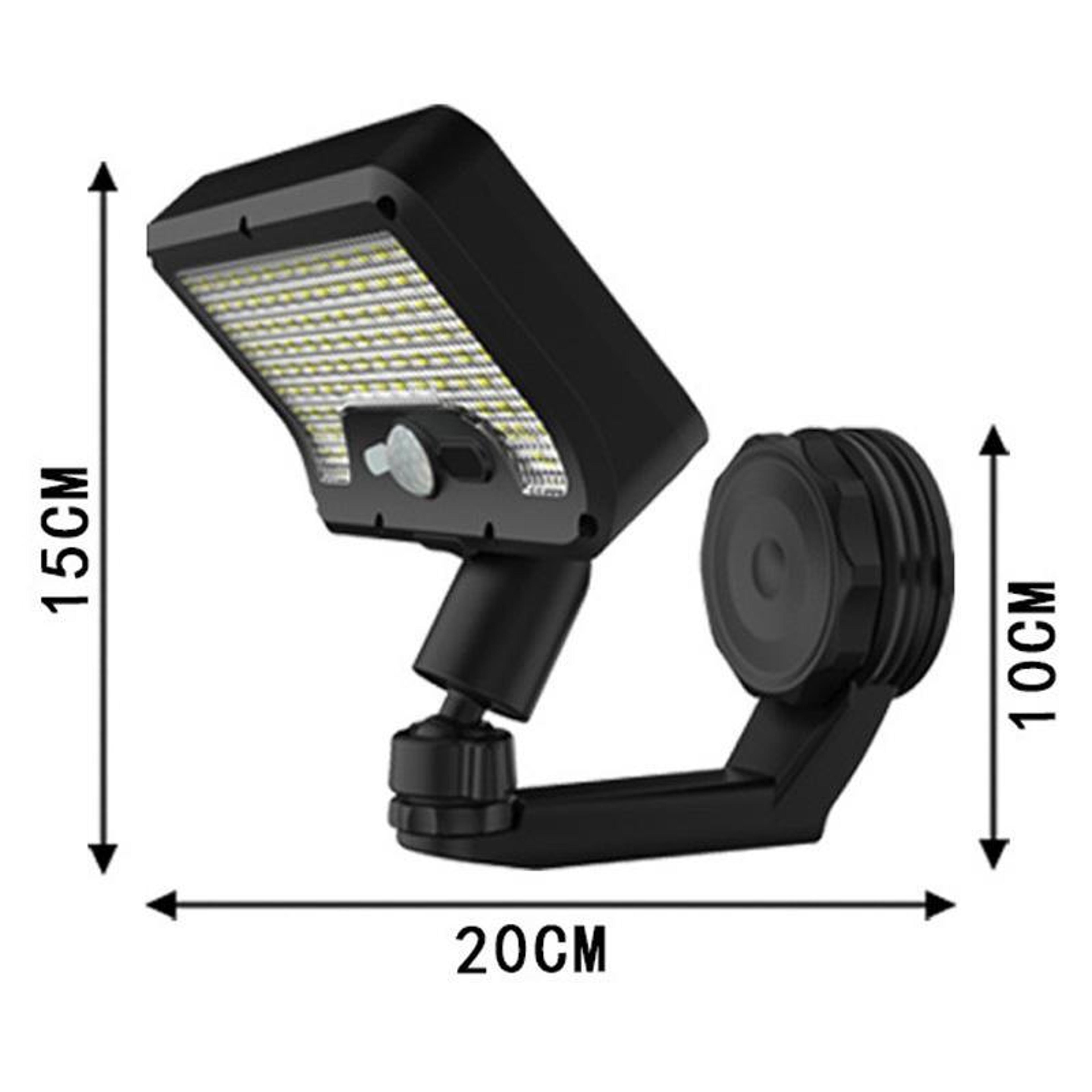 Solar Motion Sensor Wall Light With Magnetic Mount  Adjustable Solar Security Lighting 7