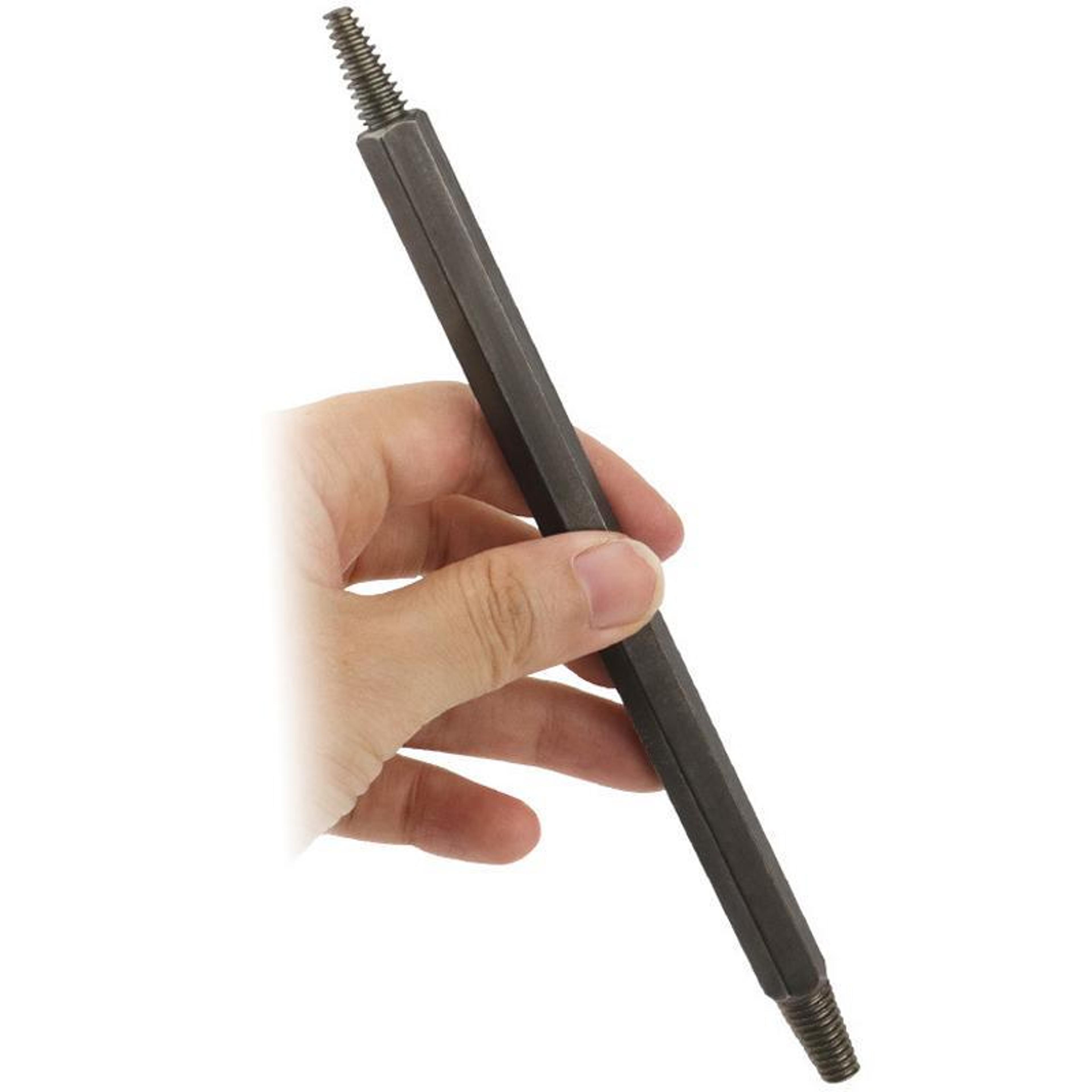 Heavy Duty Spark Plug Extractor Tool With Reverse Thread Tap  Double Ended Design 6