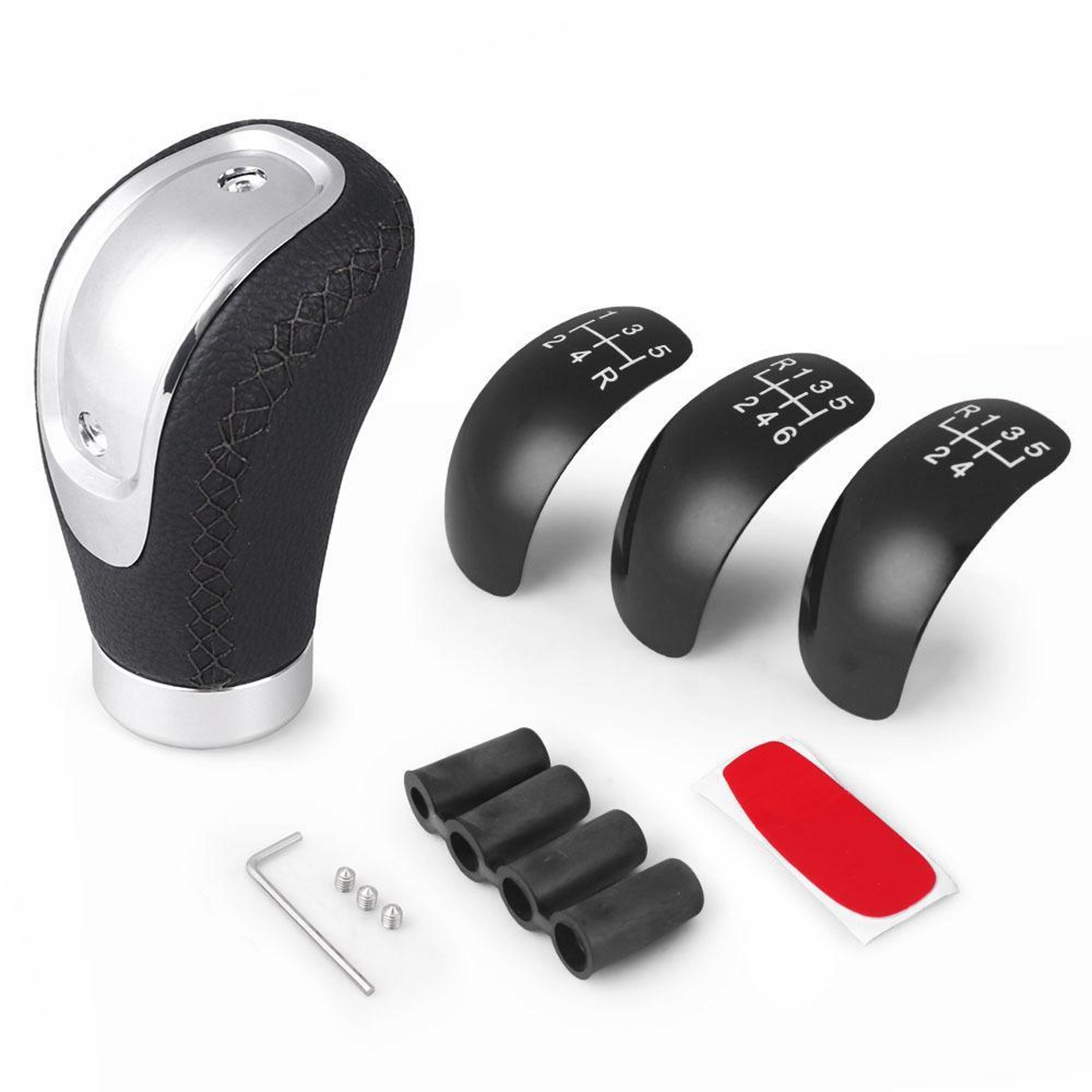 Universal PU Shift Knob Gear Shift Lever With 3 Position Dial For Manual Transmission Cars 7