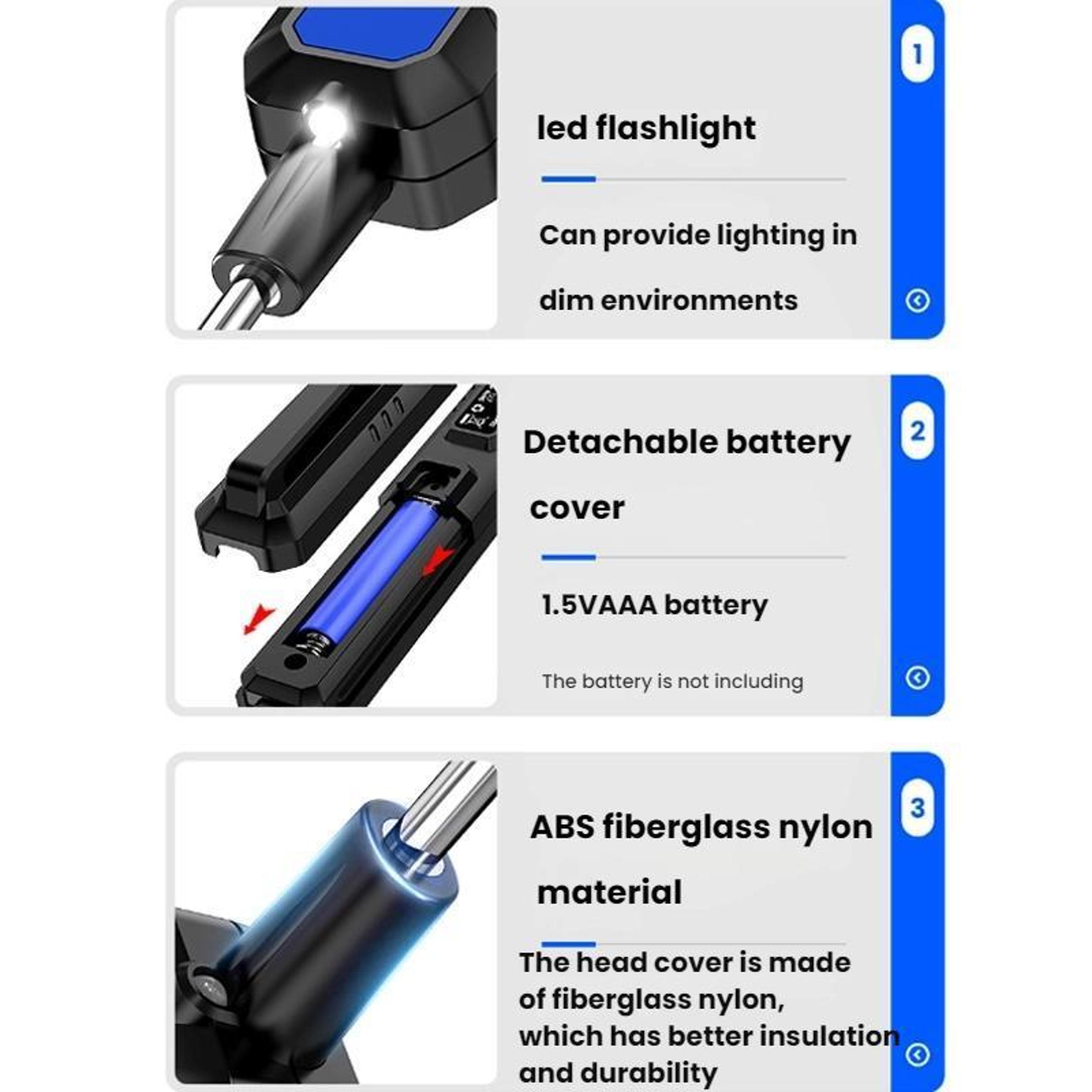 OBDResource Smart Automotive Circuit Tester 08 100V Digital Voltage  Resistance Diagnostic Probe 4