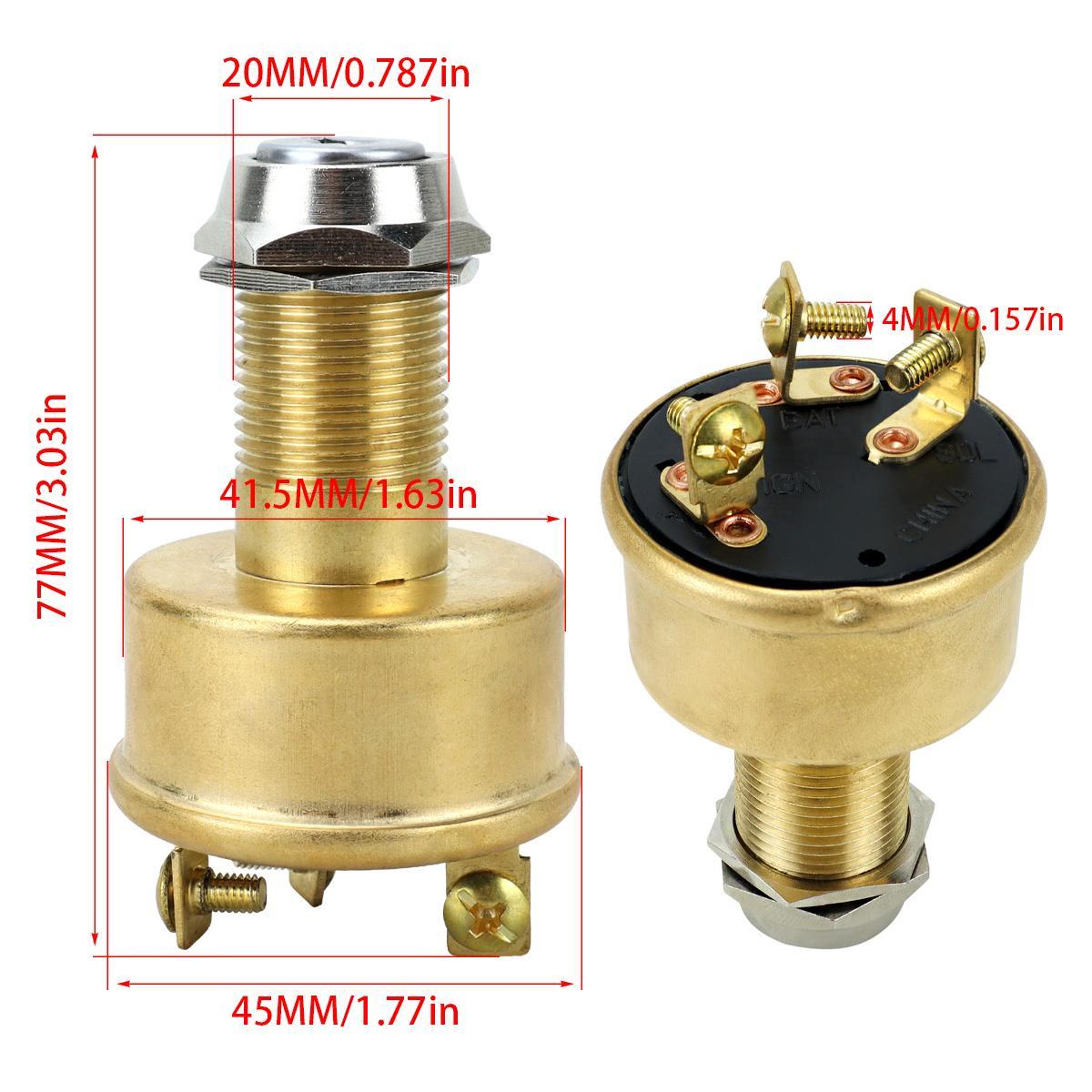 Heavy Duty 3 Position Ignition Switch For Automotive  Marine Applications 2
