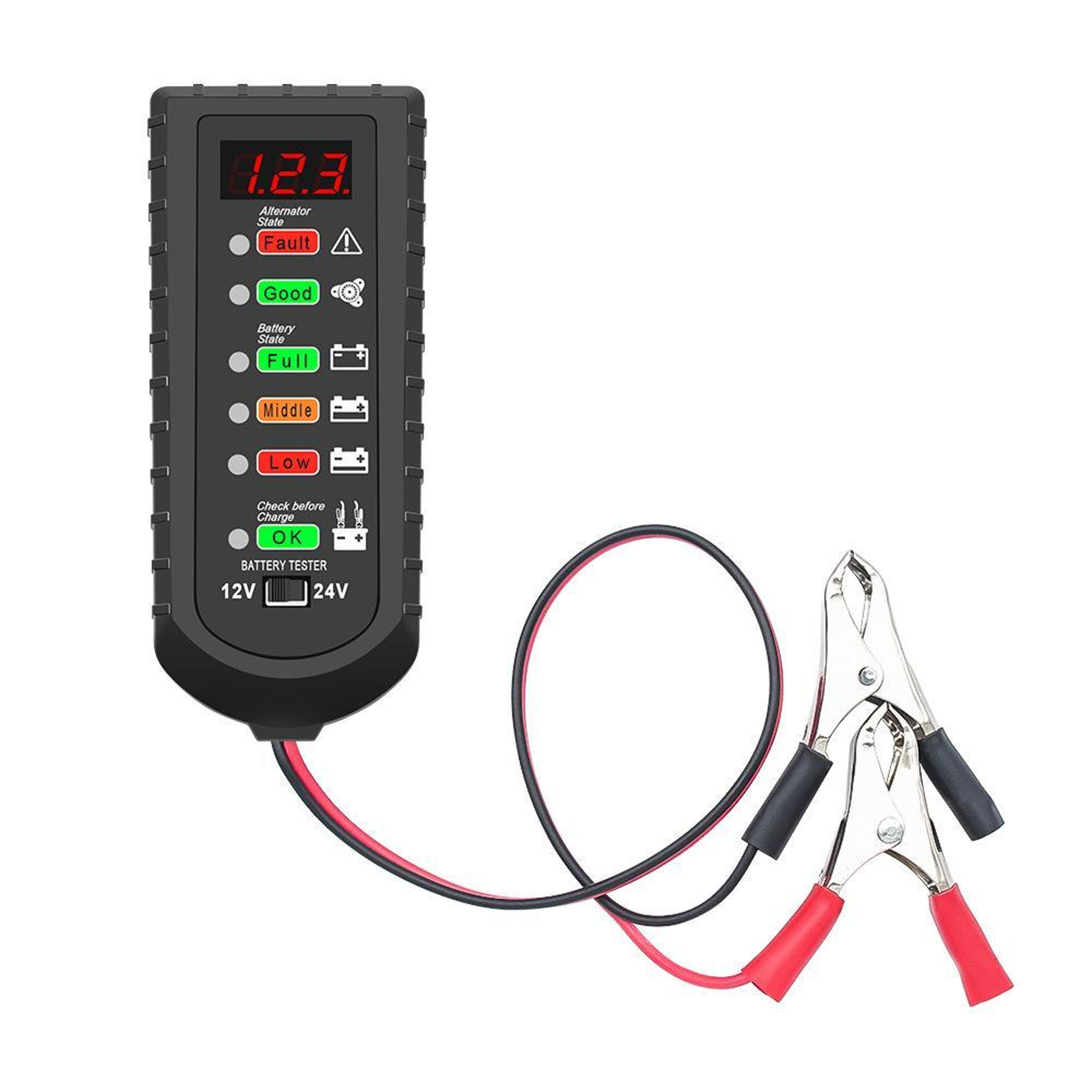 Smart Automotive Battery Voltage Tester For Cars Trucks  Battery Health Checks 1