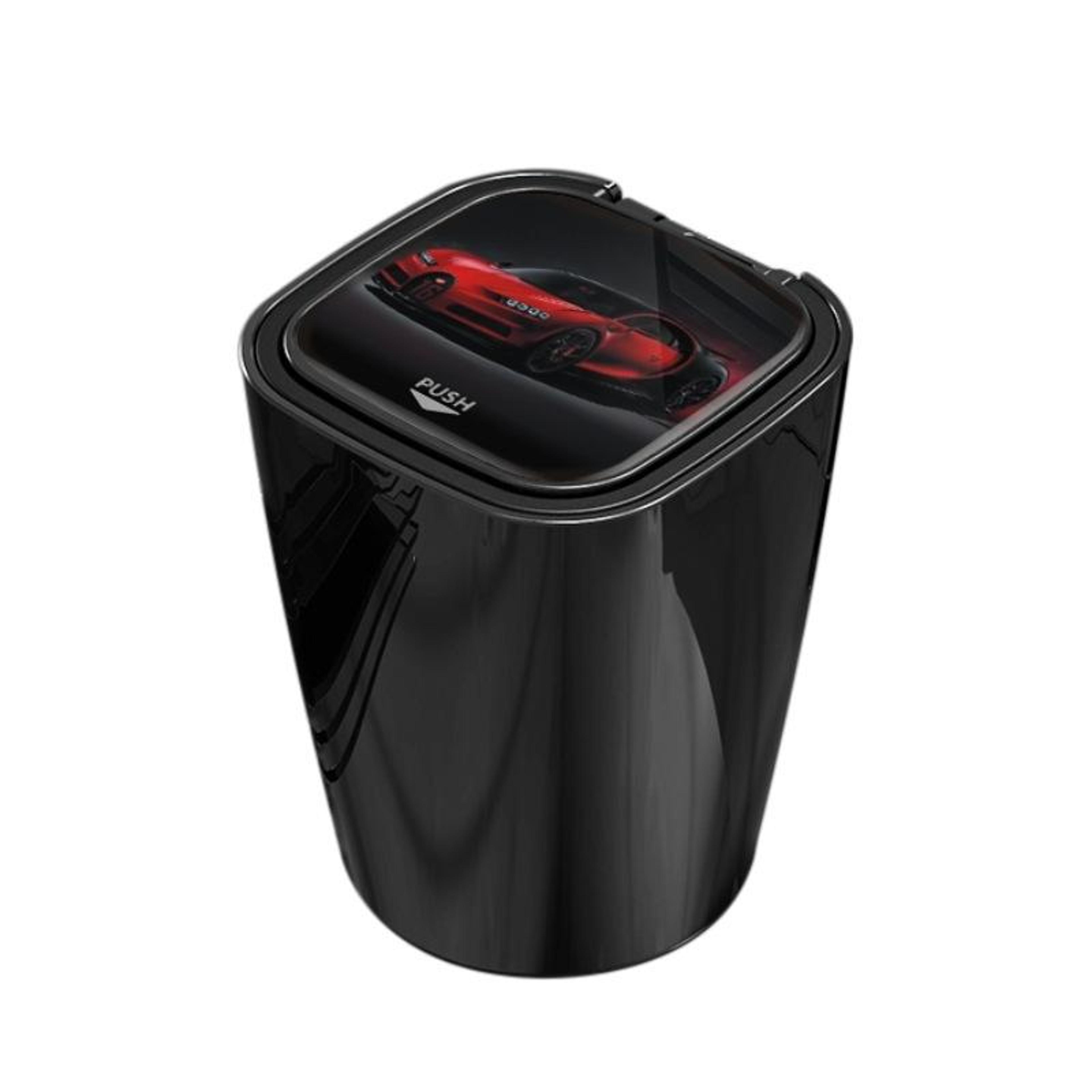 LED Car Ashtray With Lid Large Capacity Smokeless Auto Ash Tray 1