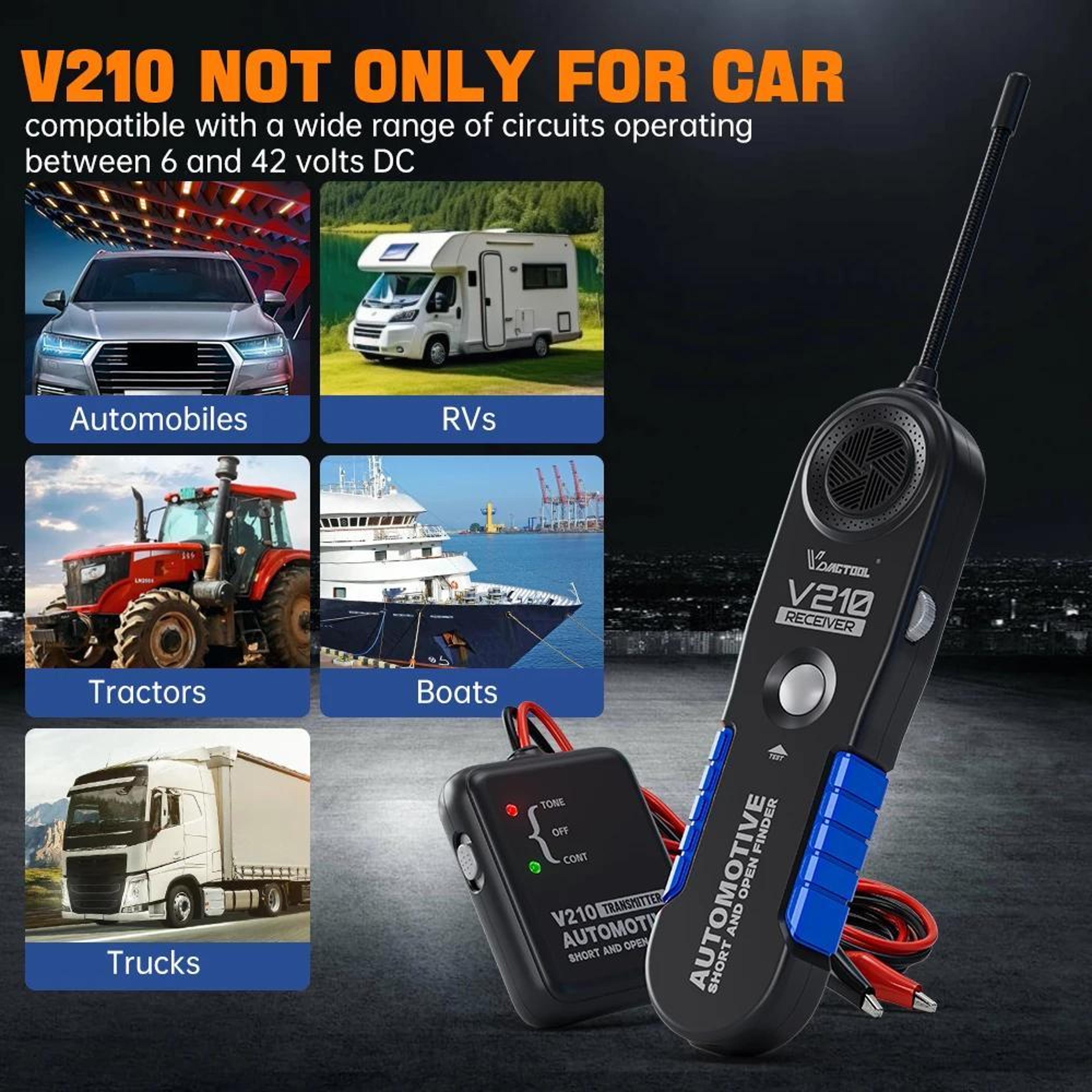 VDIAGTOOL Automotive Circuit Tester  Wire Tracer For Open And Short Circuit Detection 6